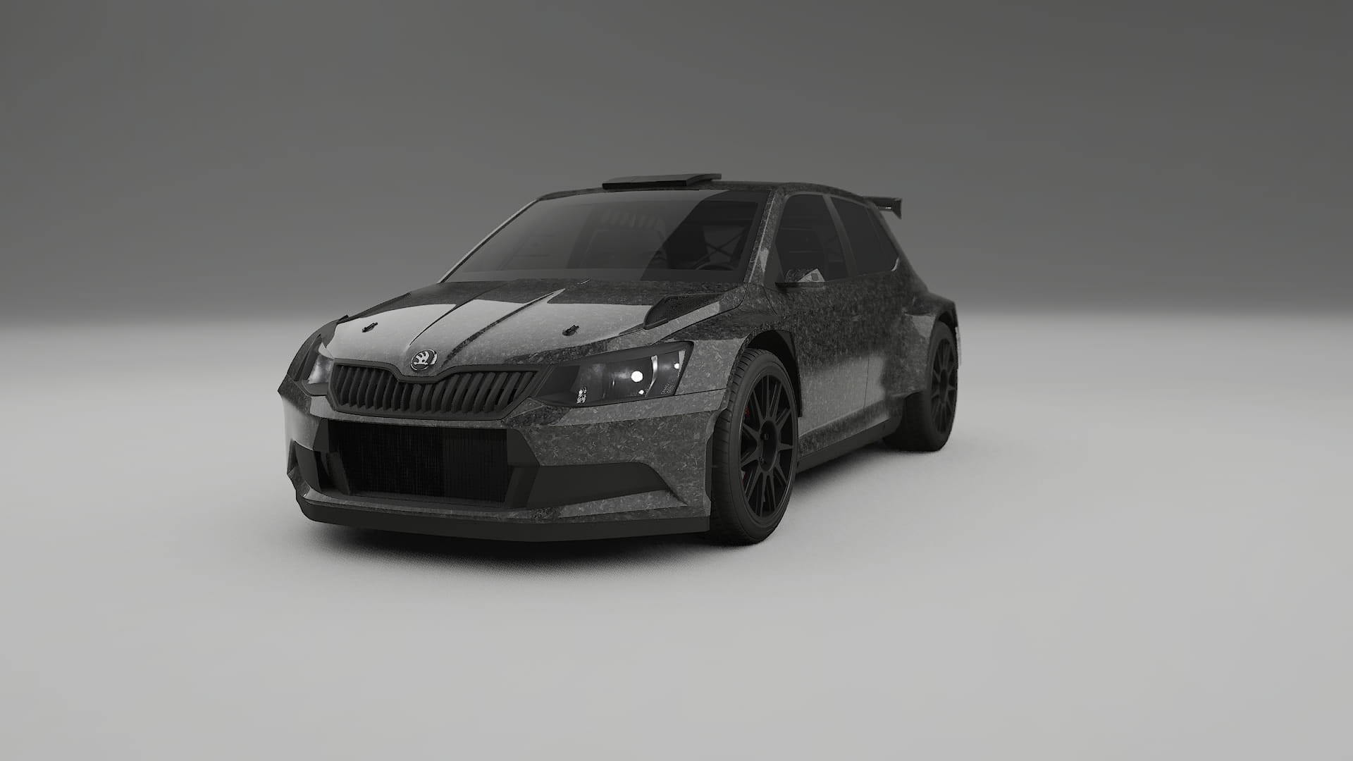 Škoda Fabia R5 6V TPU Lackskyddsfilm | FORGED S Färgskiftande PPF – Komplett Förskuret Kit