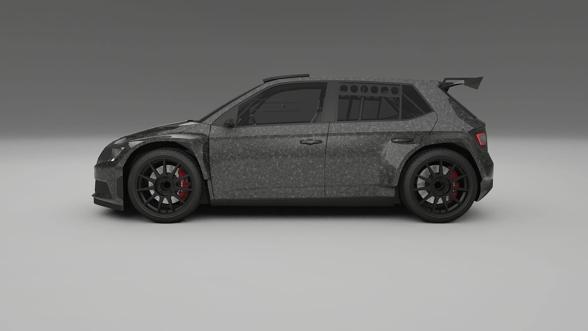 Škoda Fabia R5 6V TPU Lackskyddsfilm | FORGED S Färgskiftande PPF – Komplett Förskuret Kit