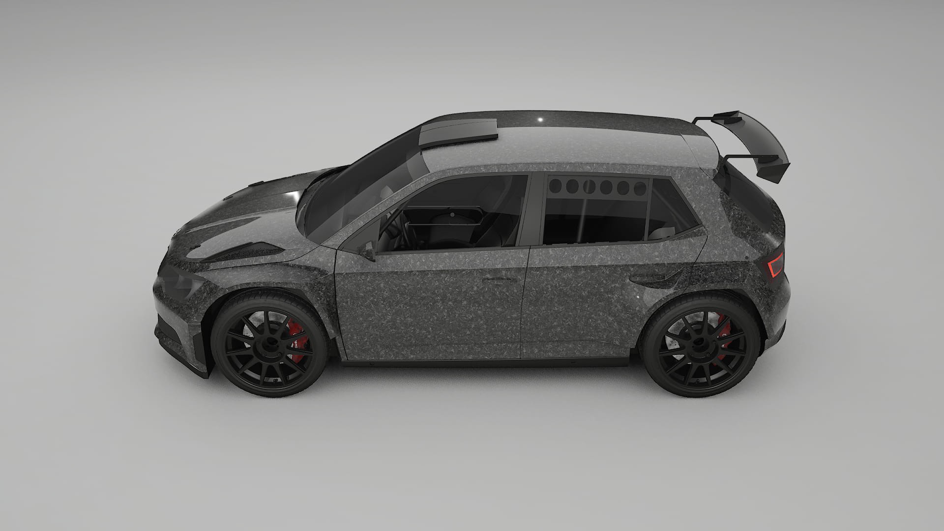 Škoda Fabia R5 6V TPU Lackskyddsfilm | FORGED S Färgskiftande PPF – Komplett Förskuret Kit