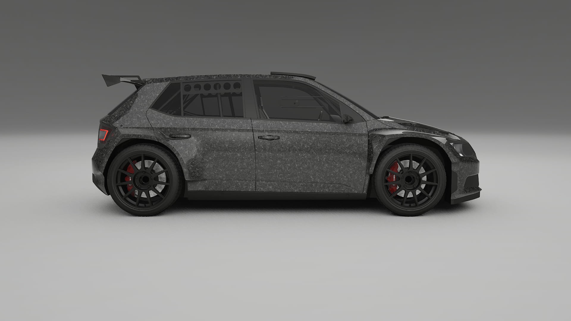 Škoda Fabia R5 6V TPU Lackskyddsfilm | FORGED S Färgskiftande PPF – Komplett Förskuret Kit