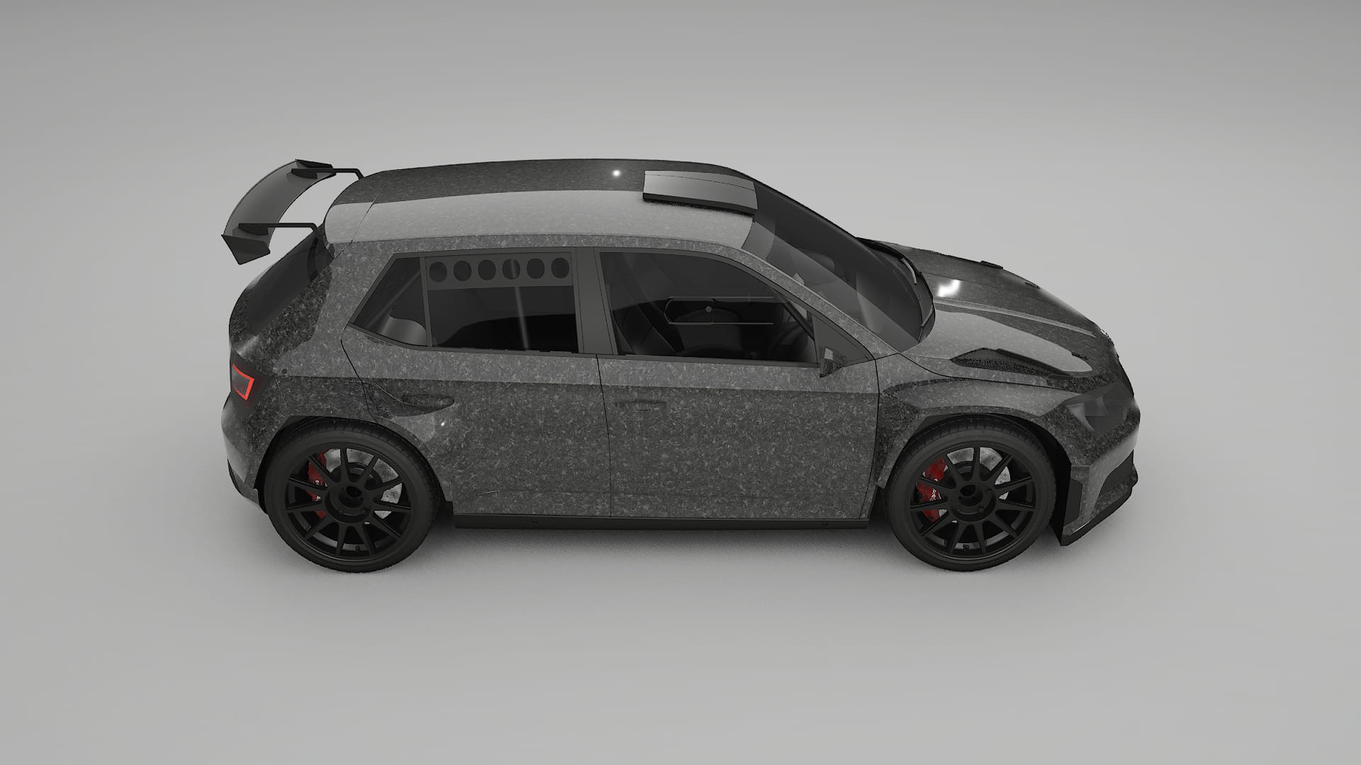 Škoda Fabia R5 6V TPU Lackskyddsfilm | FORGED S Färgskiftande PPF – Komplett Förskuret Kit