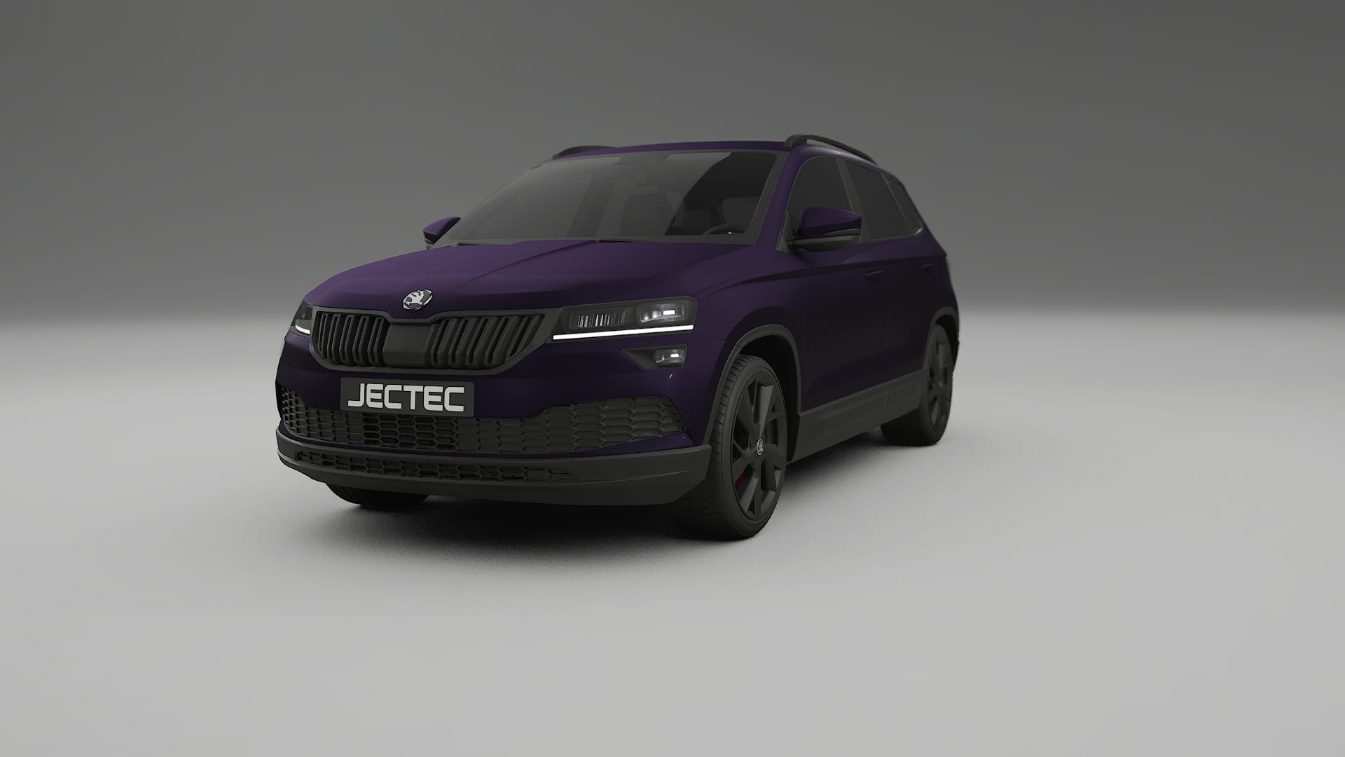 Škoda Karoq NU7 TPU Lackskyddsfilm | VIOLET Färgskiftande PPF – Komplett Förskuret Kit