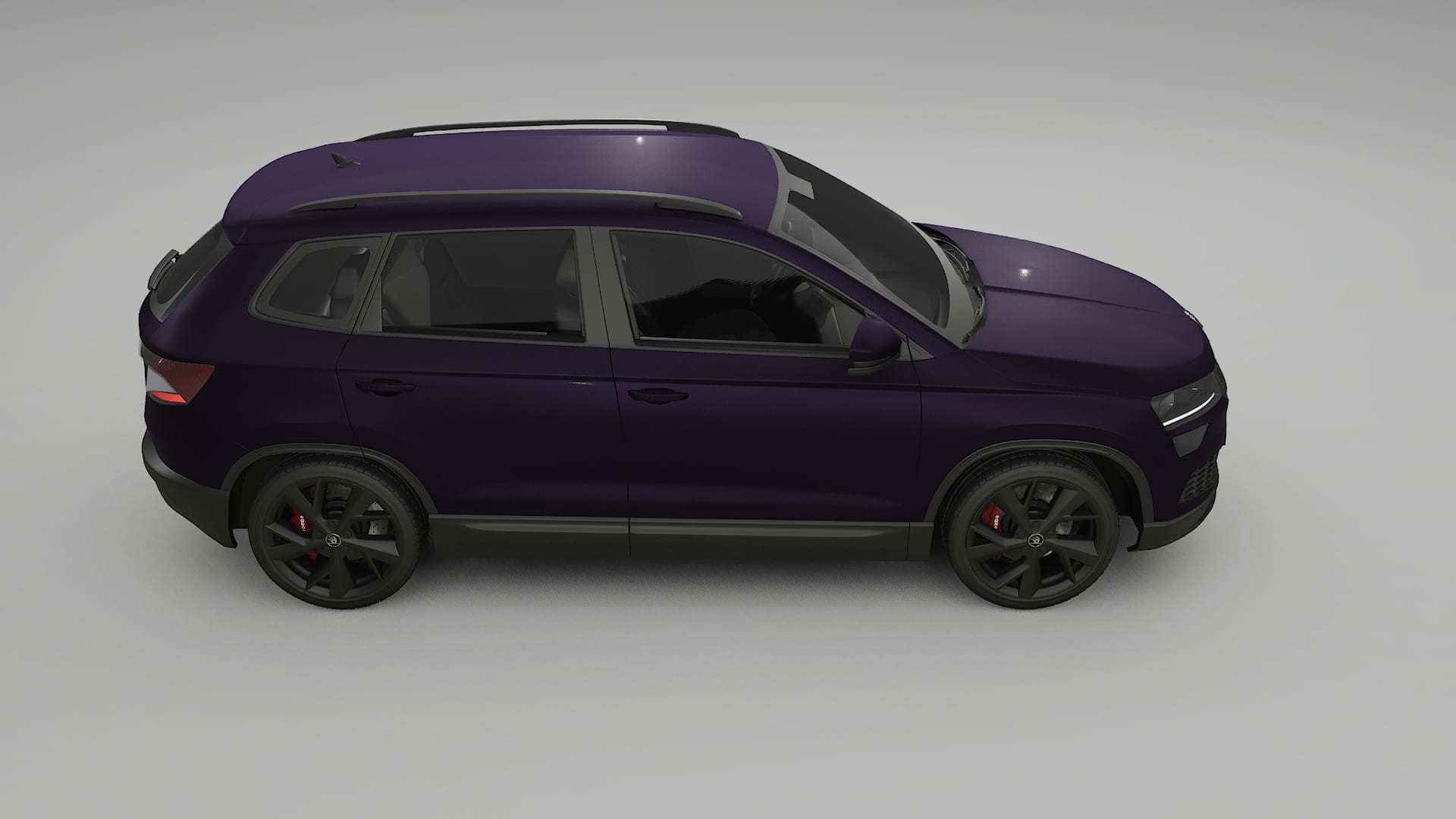 Škoda Karoq NU7 TPU Lackskyddsfilm | VIOLET Färgskiftande PPF – Komplett Förskuret Kit