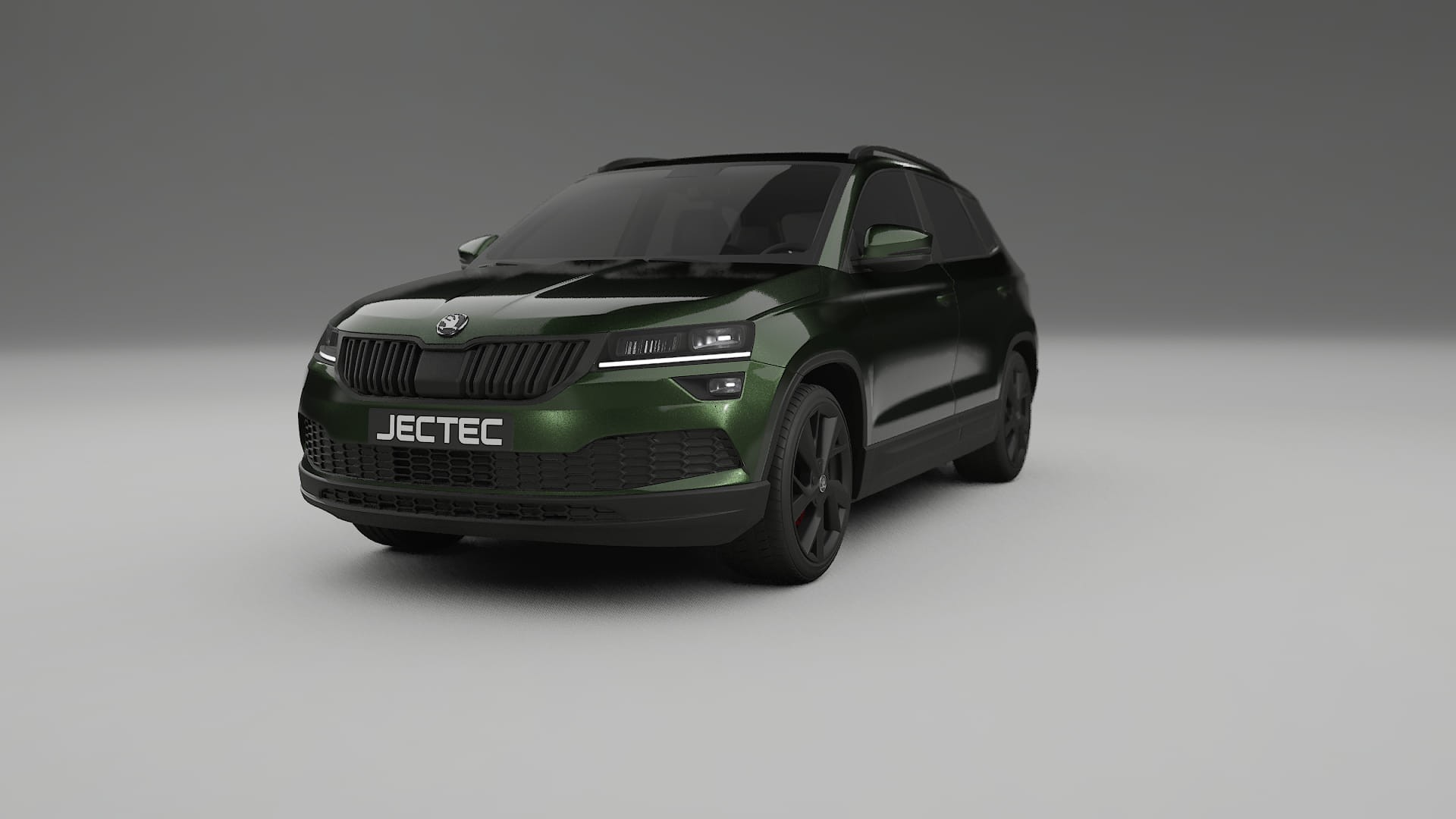 Škoda Karoq NU7 TPU Lackskyddsfilm | LAGOON Färgskiftande PPF – Komplett Förskuret Kit