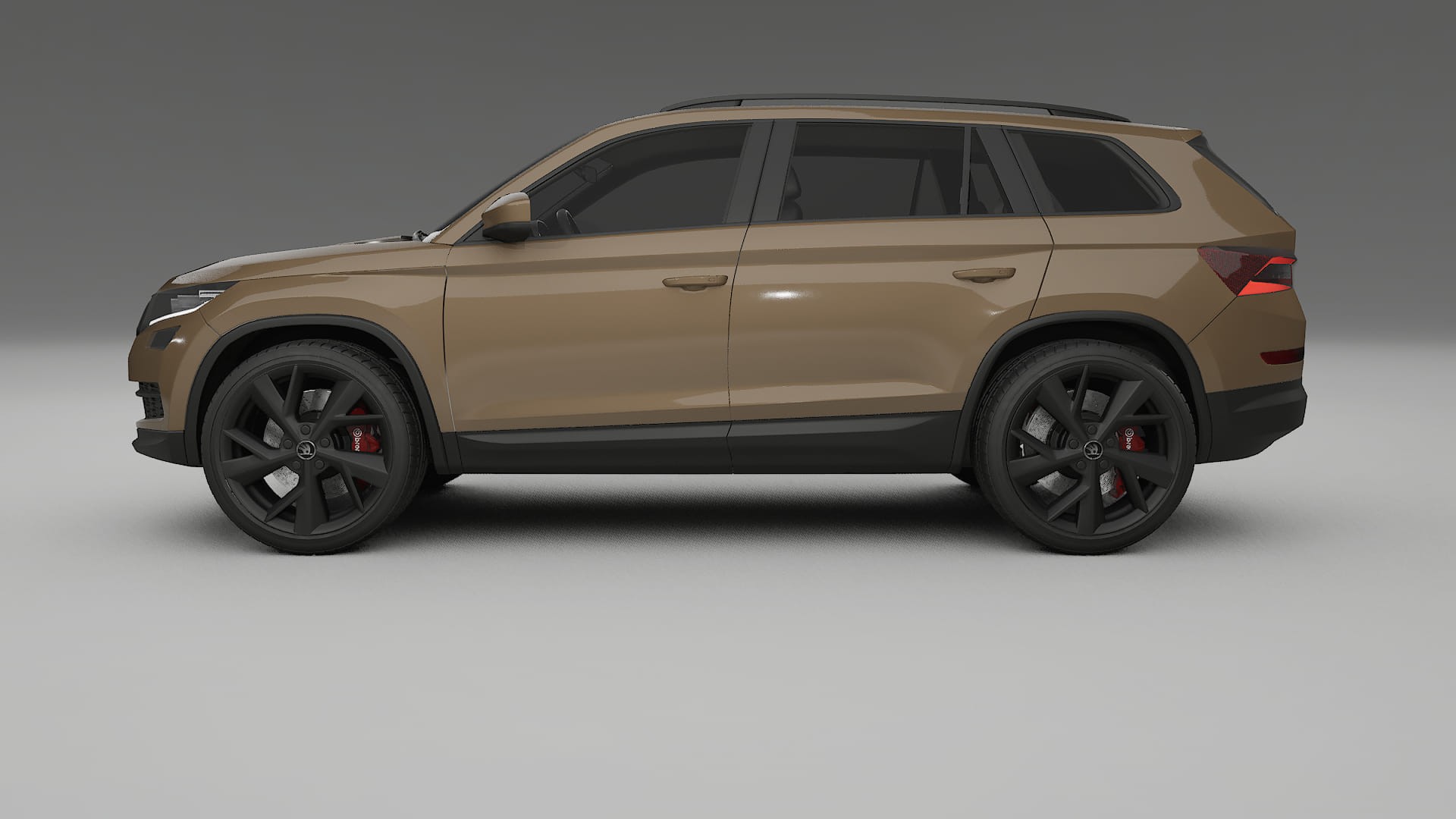 Škoda Kodiaq NS7 TPU Lackskyddsfilm | SAHARA Färgskiftande PPF – Komplett Förskuret Kit