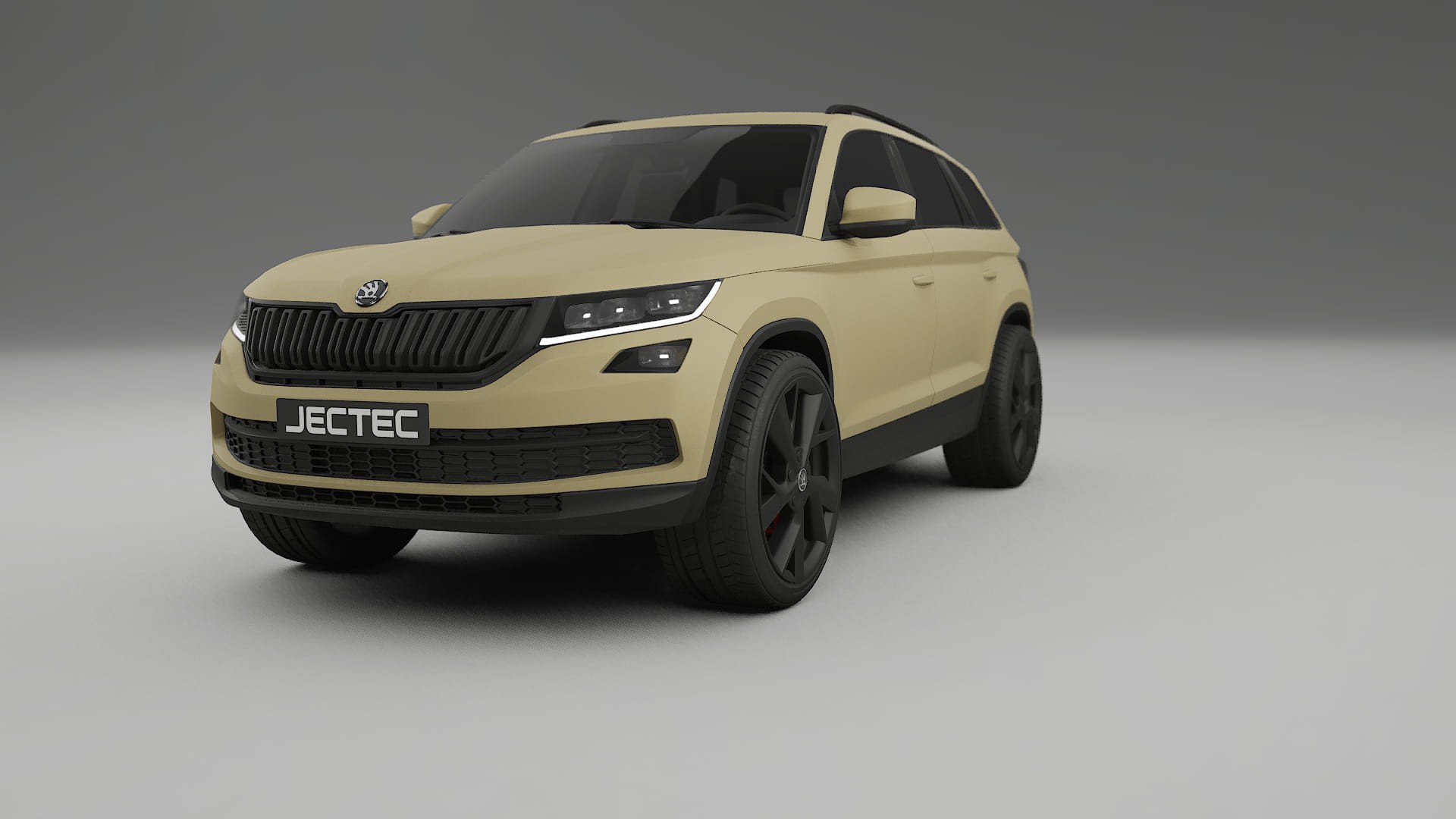 Škoda Kodiaq NS7 TPU Lackskyddsfilm | SAND Färgskiftande PPF – Komplett Förskuret Kit