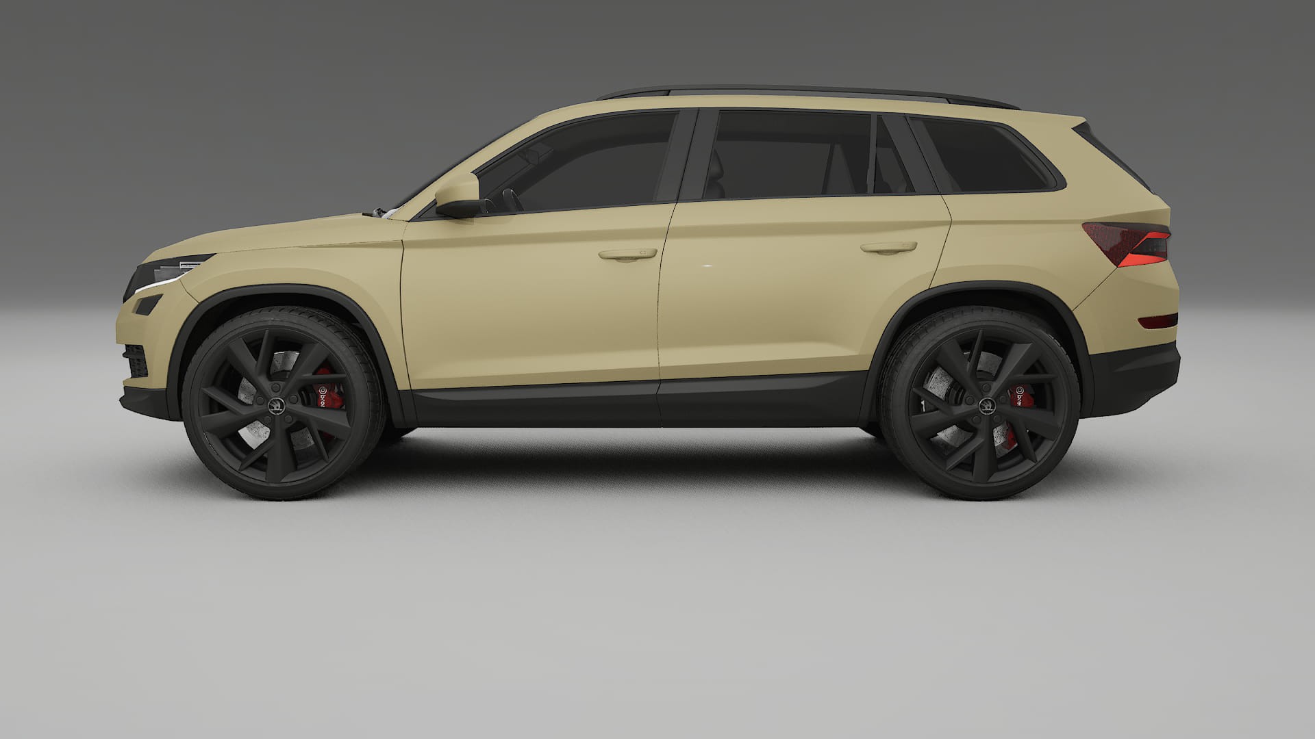 Škoda Kodiaq NS7 TPU Lackskyddsfilm | SAND Färgskiftande PPF – Komplett Förskuret Kit