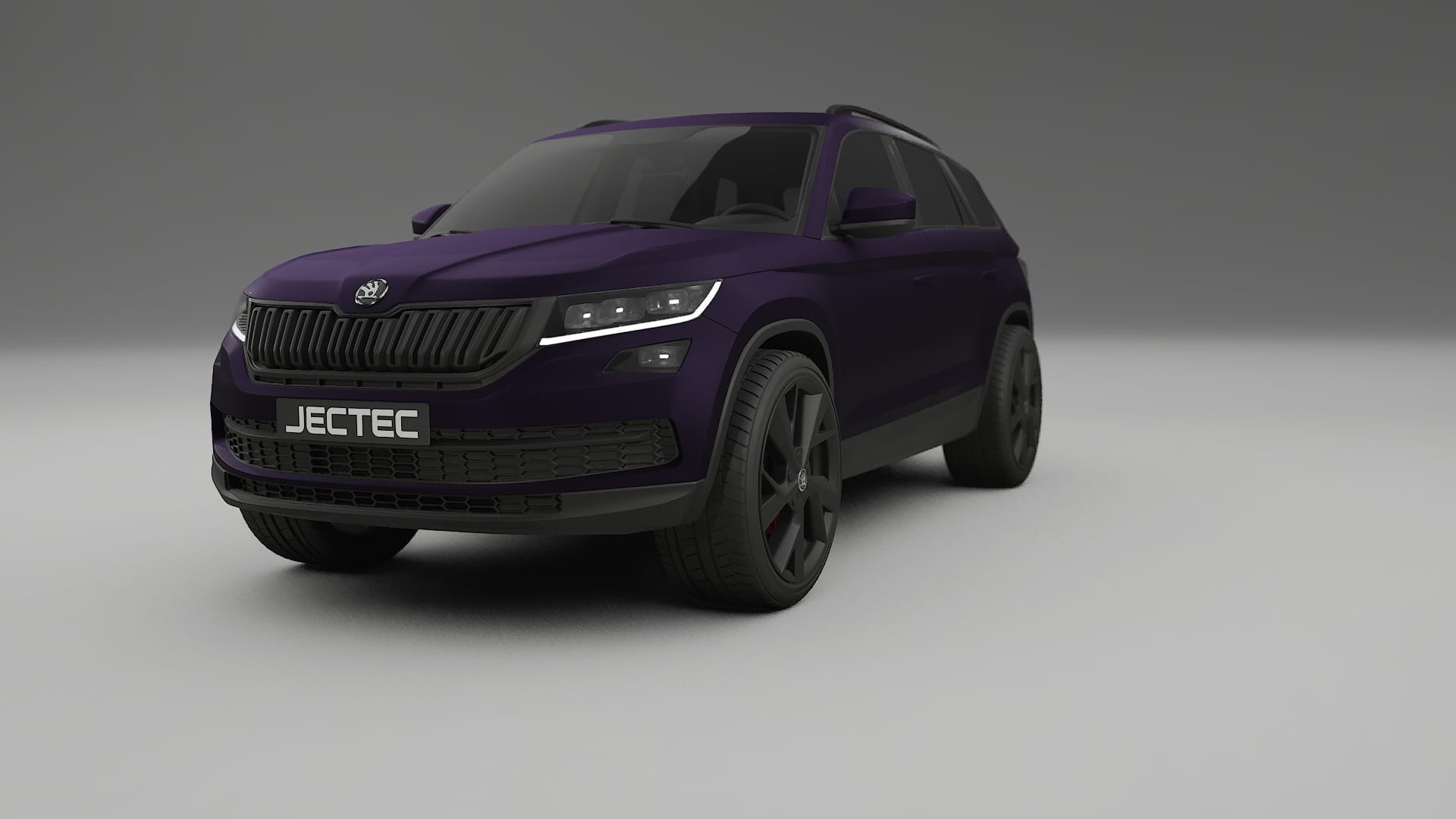Škoda Kodiaq NS7 TPU Lackskyddsfilm | VIOLET Färgskiftande PPF – Komplett Förskuret Kit