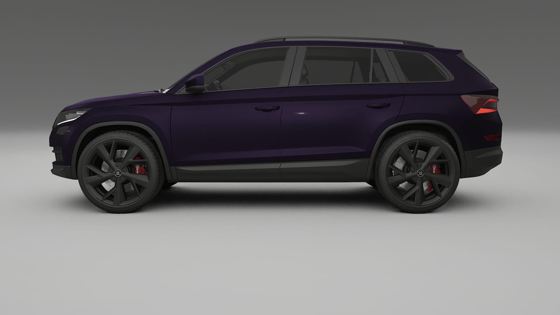 Škoda Kodiaq NS7 TPU Lackskyddsfilm | VIOLET Färgskiftande PPF – Komplett Förskuret Kit