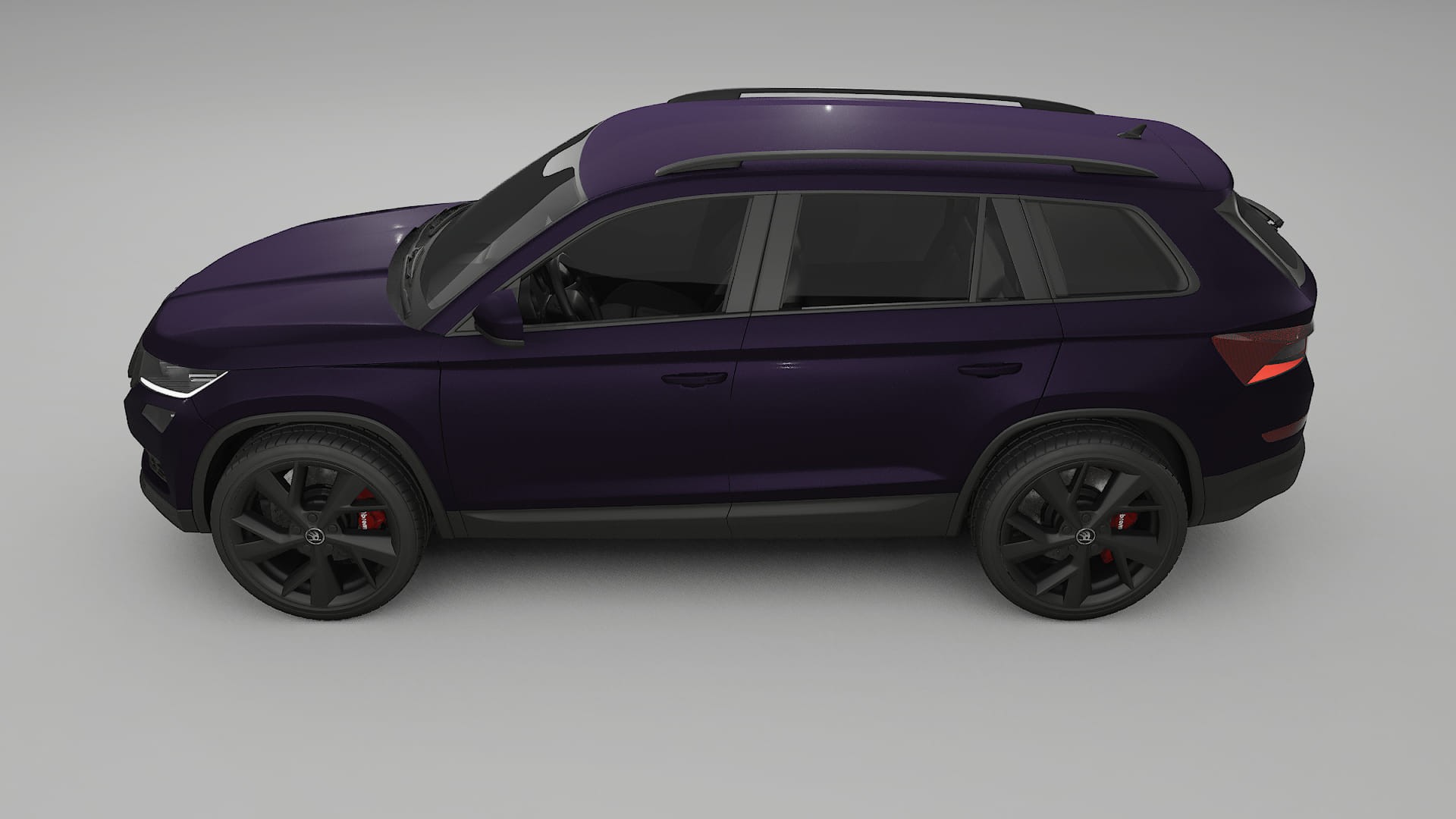 Škoda Kodiaq NS7 TPU Lackskyddsfilm | VIOLET Färgskiftande PPF – Komplett Förskuret Kit
