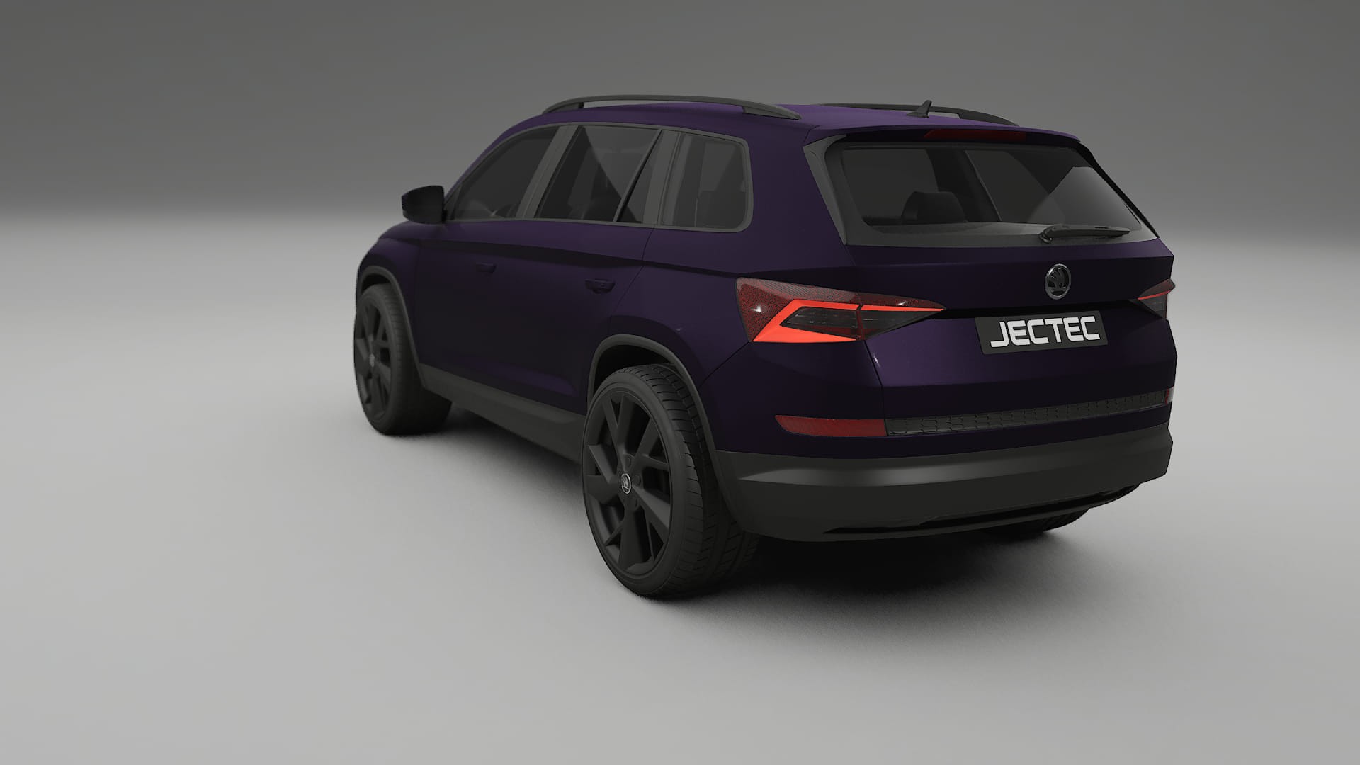 Škoda Kodiaq NS7 TPU Lackskyddsfilm | VIOLET Färgskiftande PPF – Komplett Förskuret Kit