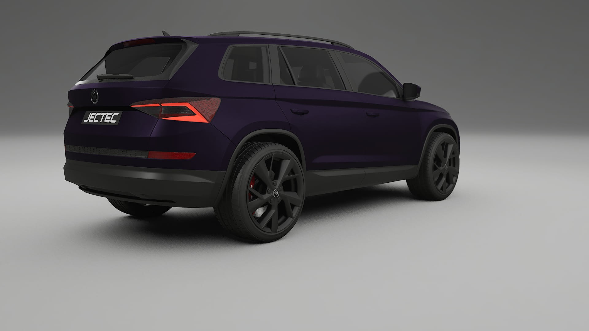 Škoda Kodiaq NS7 TPU Lackskyddsfilm | VIOLET Färgskiftande PPF – Komplett Förskuret Kit