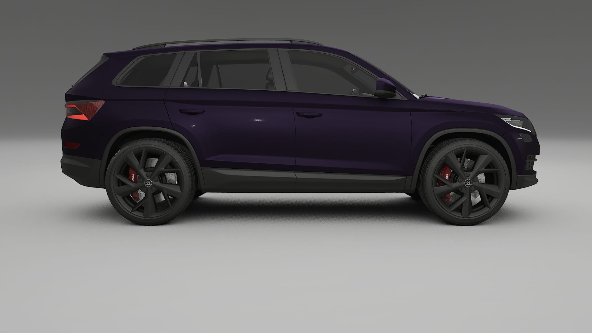 Škoda Kodiaq NS7 TPU Lackskyddsfilm | VIOLET Färgskiftande PPF – Komplett Förskuret Kit
