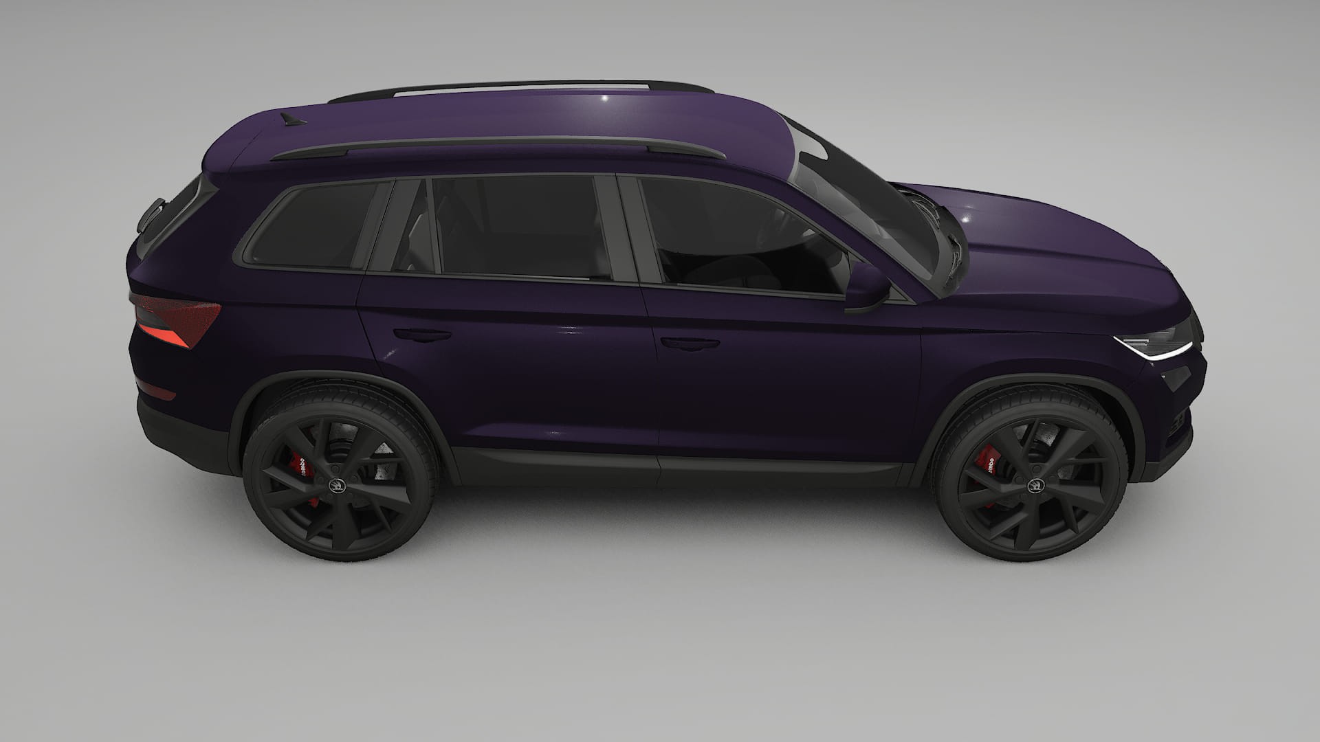 Škoda Kodiaq NS7 TPU Lackskyddsfilm | VIOLET Färgskiftande PPF – Komplett Förskuret Kit