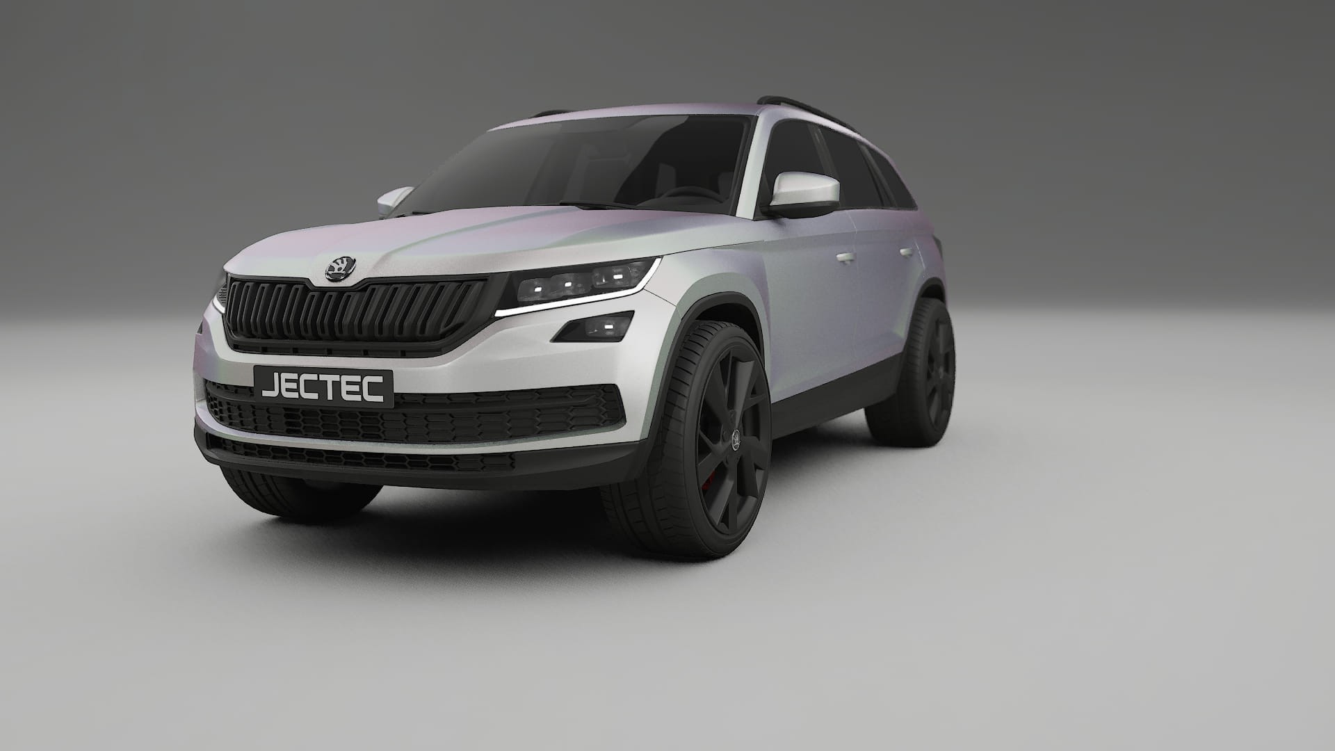 Škoda Kodiaq NS7 TPU Lackskyddsfilm | NEBULA Färgskiftande PPF – Komplett Förskuret Kit