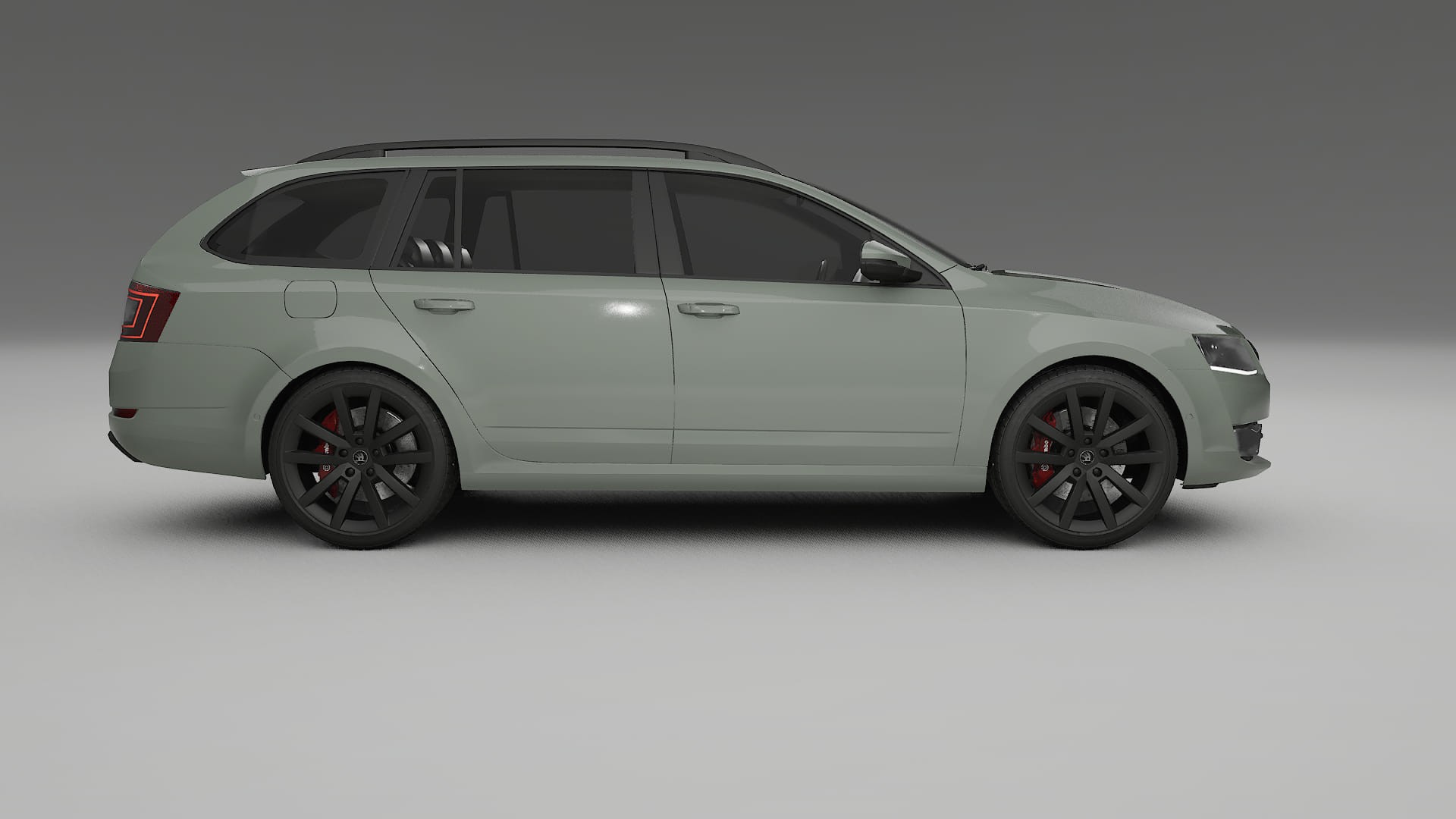 Škoda Octavia combi 5E TPU Lackskyddsfilm | SLATE Färgskiftande PPF – Komplett Förskuret Kit
