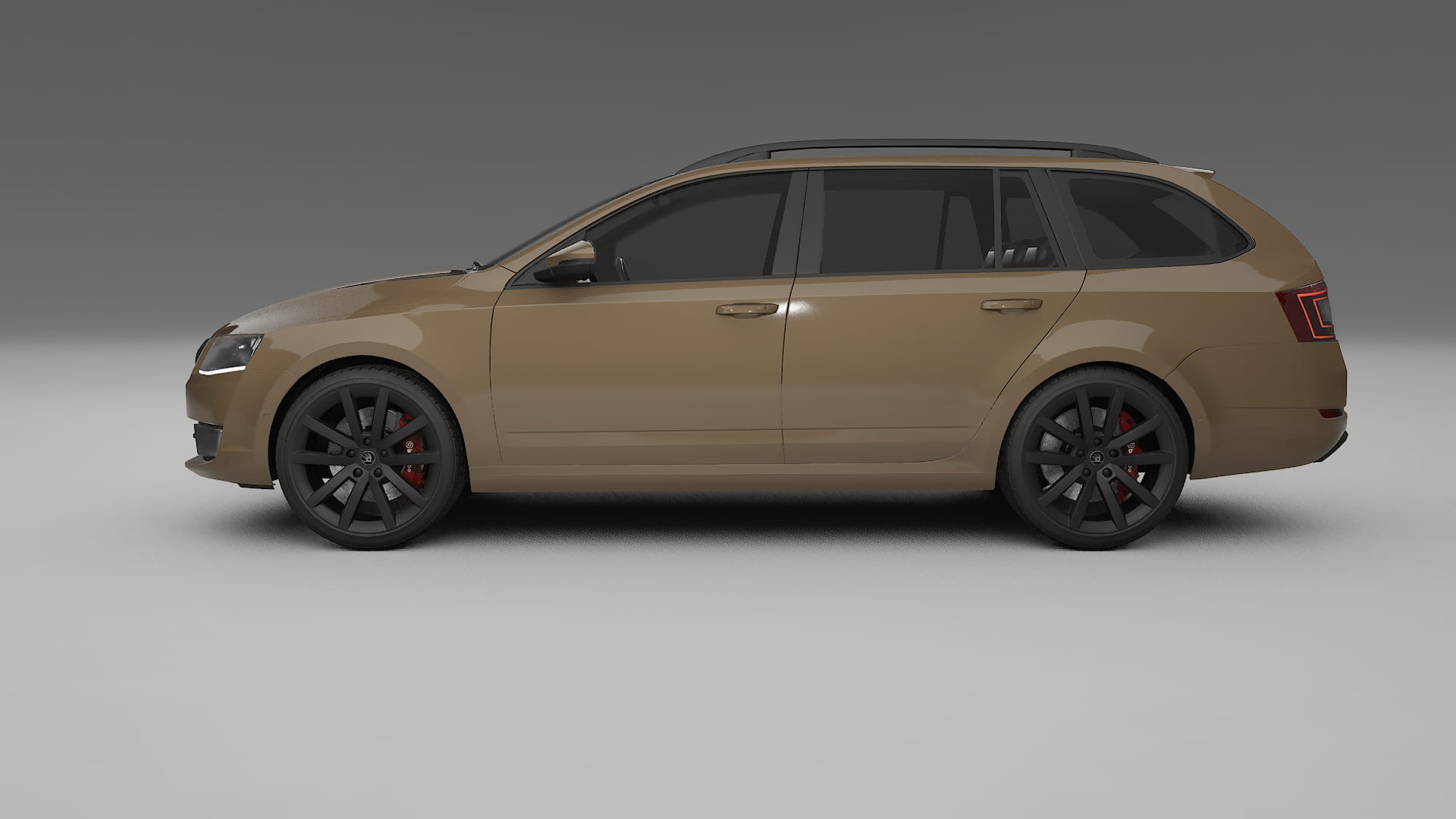 Škoda Octavia combi 5E TPU Lackskyddsfilm | SAHARA Färgskiftande PPF – Komplett Förskuret Kit