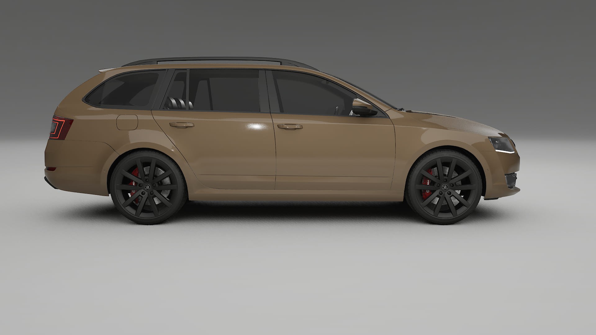 Škoda Octavia combi 5E TPU Lackskyddsfilm | SAHARA Färgskiftande PPF – Komplett Förskuret Kit