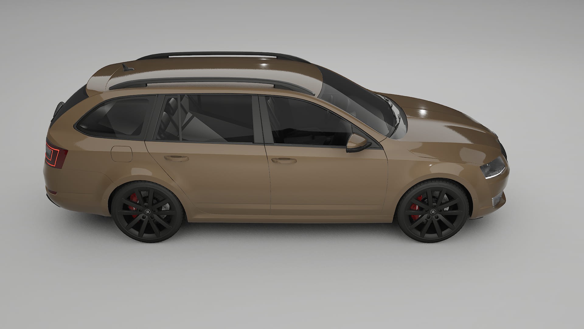 Škoda Octavia combi 5E TPU Lackskyddsfilm | SAHARA Färgskiftande PPF – Komplett Förskuret Kit