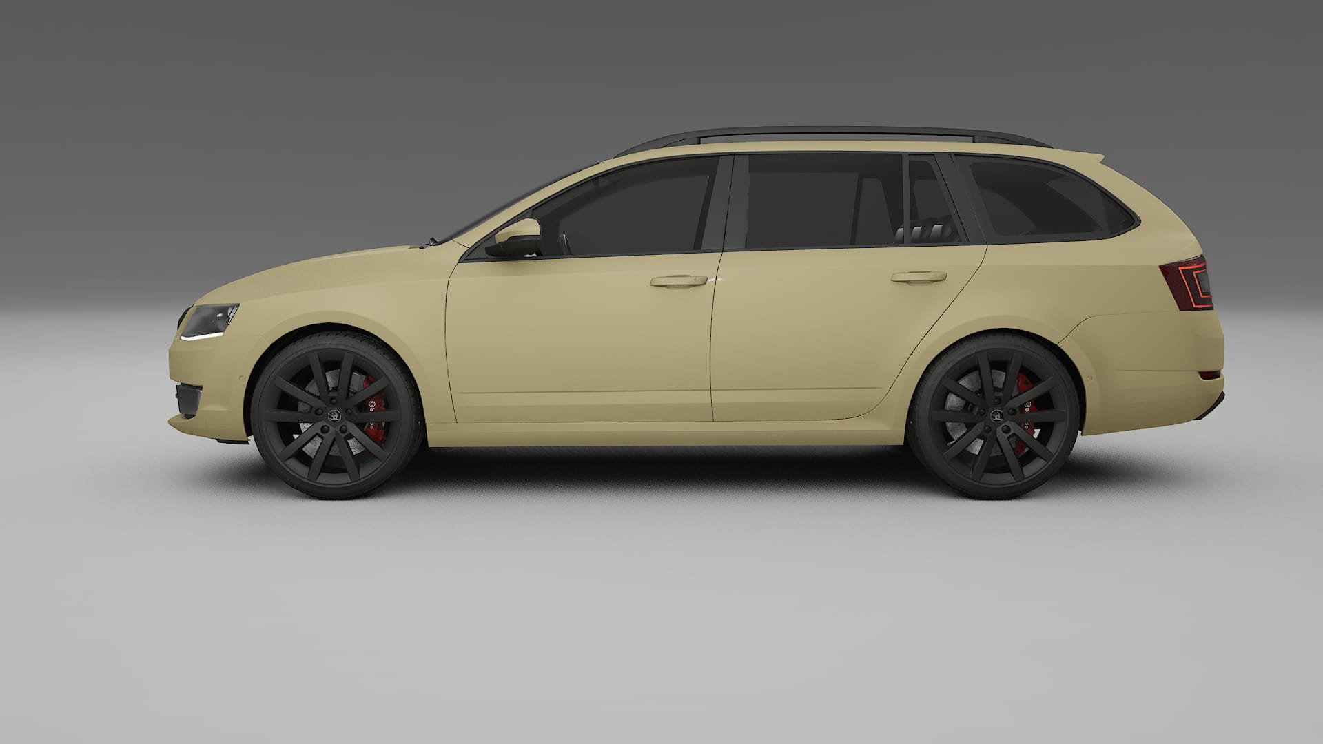 Škoda Octavia combi 5E TPU Lackskyddsfilm | SAND Färgskiftande PPF – Komplett Förskuret Kit