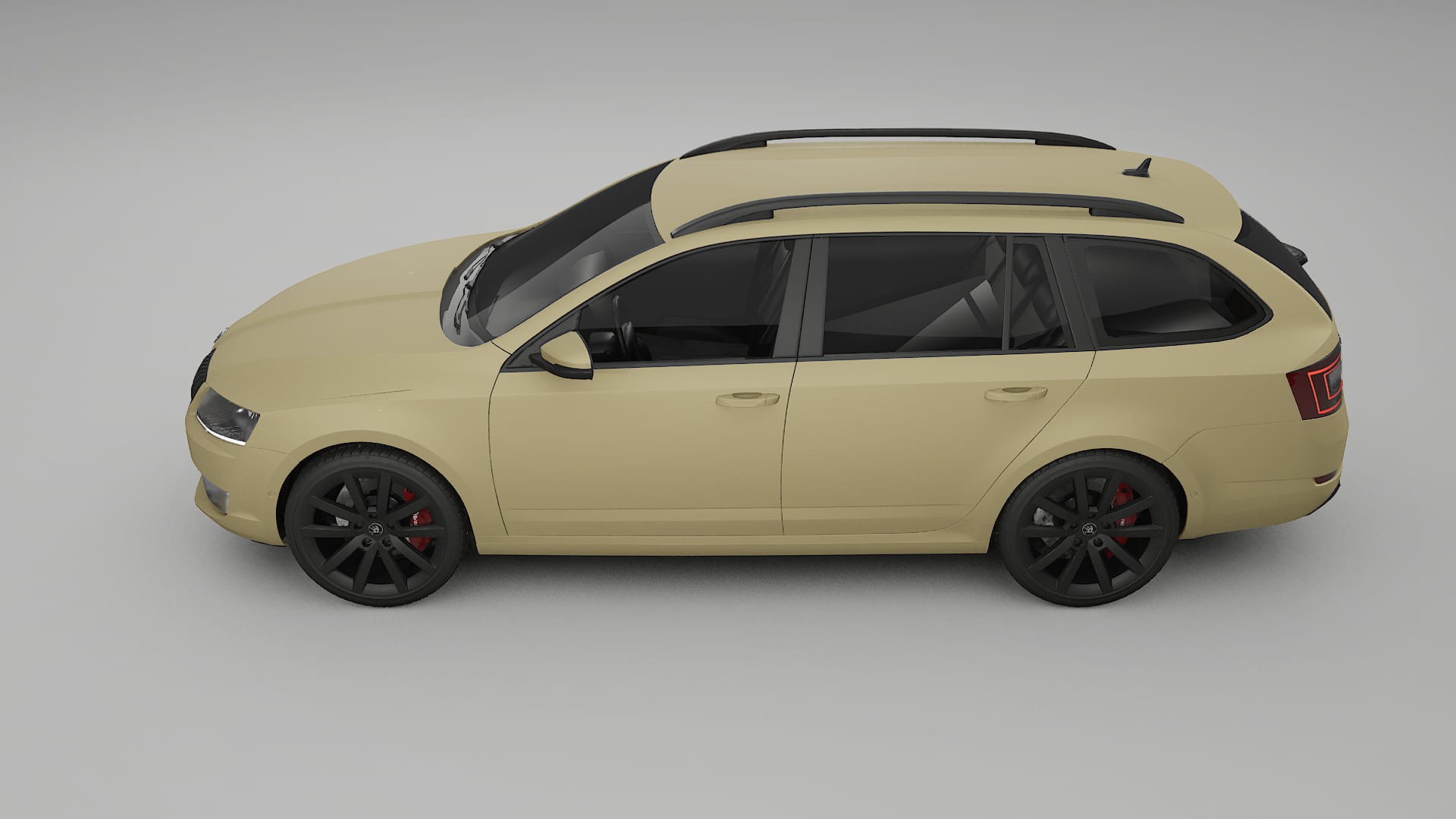 Škoda Octavia combi 5E TPU Lackskyddsfilm | SAND Färgskiftande PPF – Komplett Förskuret Kit