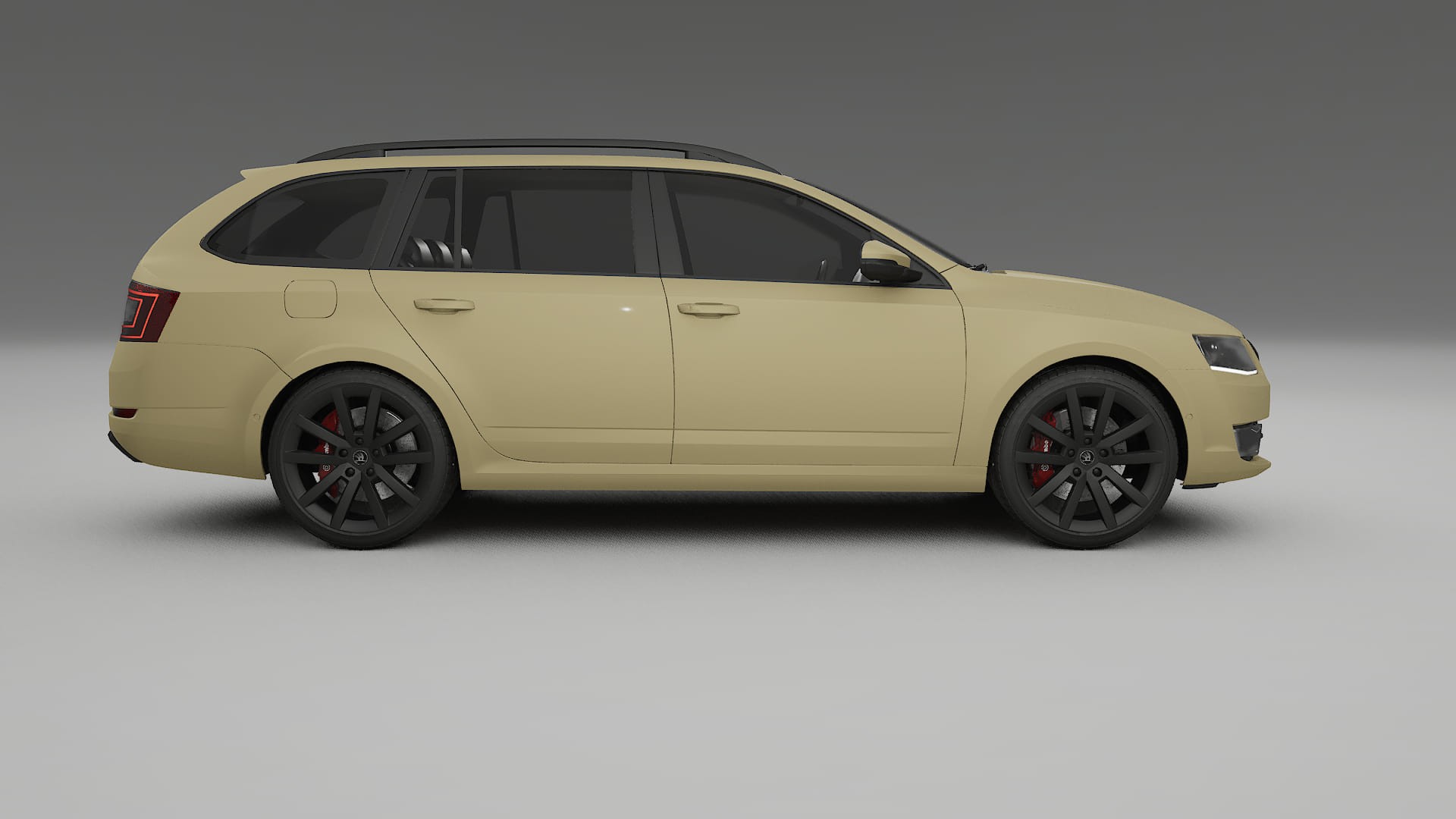 Škoda Octavia combi 5E TPU Lackskyddsfilm | SAND Färgskiftande PPF – Komplett Förskuret Kit