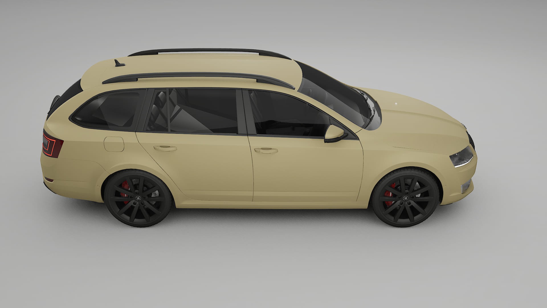 Škoda Octavia combi 5E TPU Lackskyddsfilm | SAND Färgskiftande PPF – Komplett Förskuret Kit