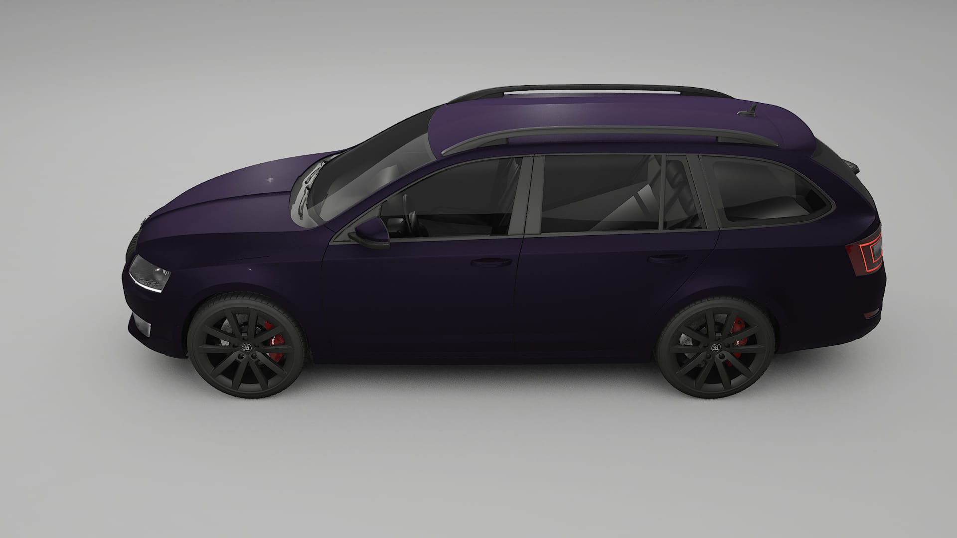 Škoda Octavia combi 5E TPU Lackskyddsfilm | VIOLET Färgskiftande PPF – Komplett Förskuret Kit