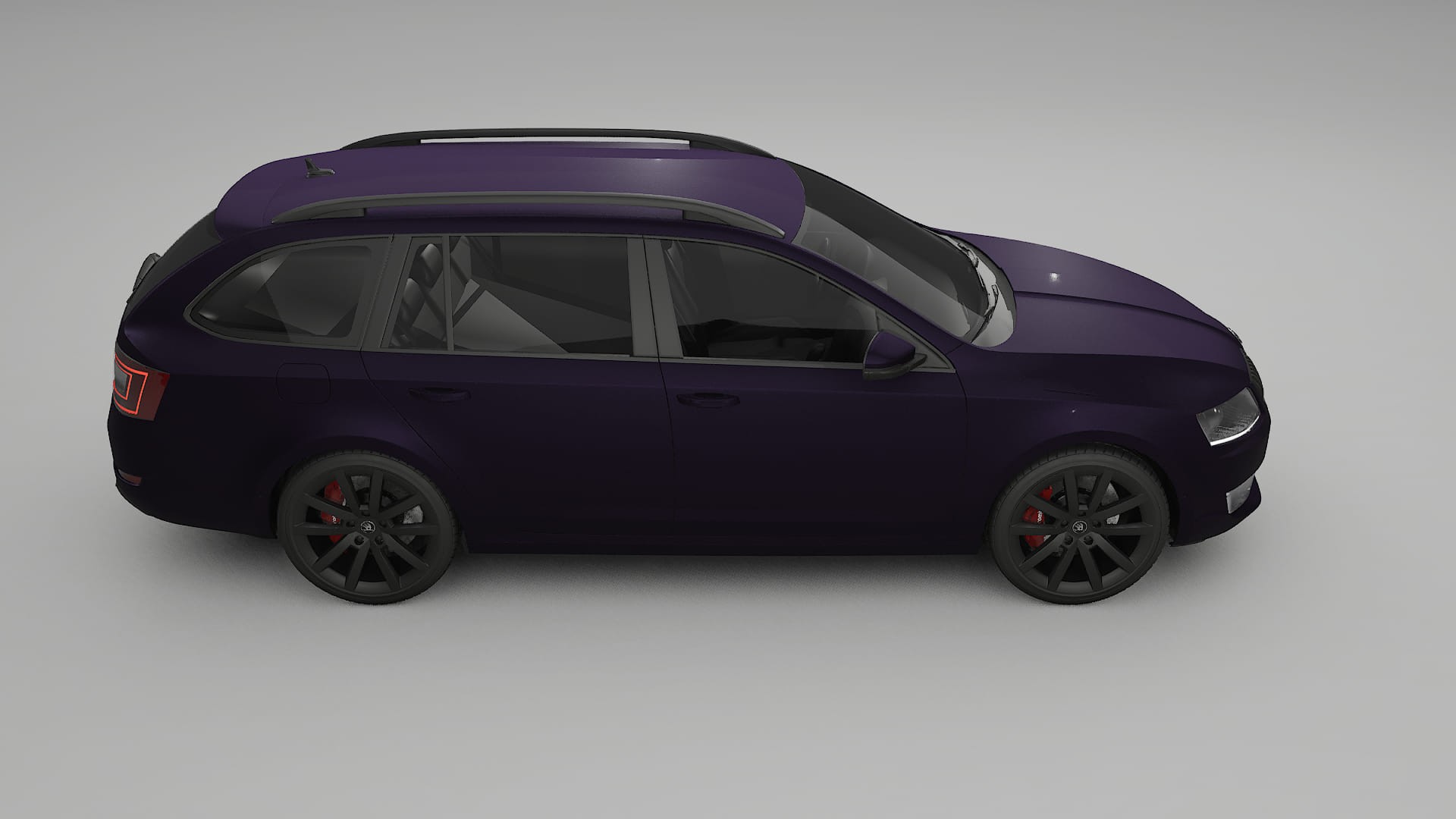 Škoda Octavia combi 5E TPU Lackskyddsfilm | VIOLET Färgskiftande PPF – Komplett Förskuret Kit