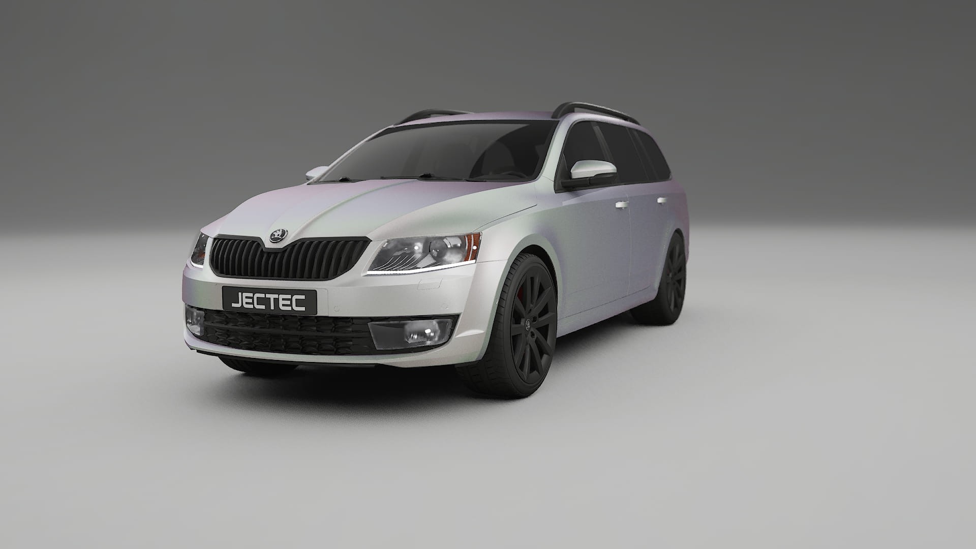Škoda Octavia combi 5E TPU Lackskyddsfilm | NEBULA Färgskiftande PPF – Komplett Förskuret Kit