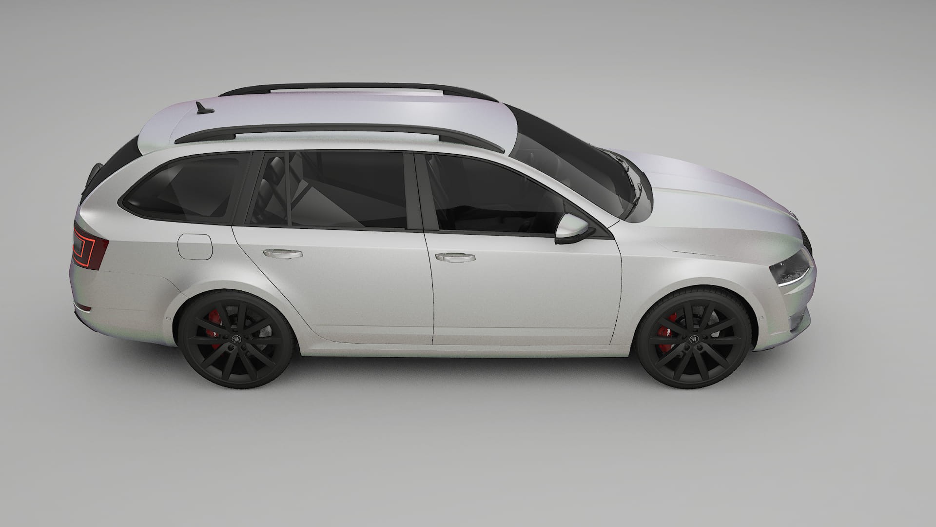 Škoda Octavia combi 5E TPU Lackskyddsfilm | NEBULA Färgskiftande PPF – Komplett Förskuret Kit