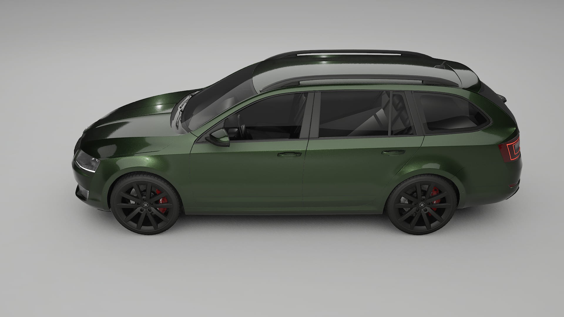 Škoda Octavia combi 5E TPU Lackskyddsfilm | LAGOON Färgskiftande PPF – Komplett Förskuret Kit