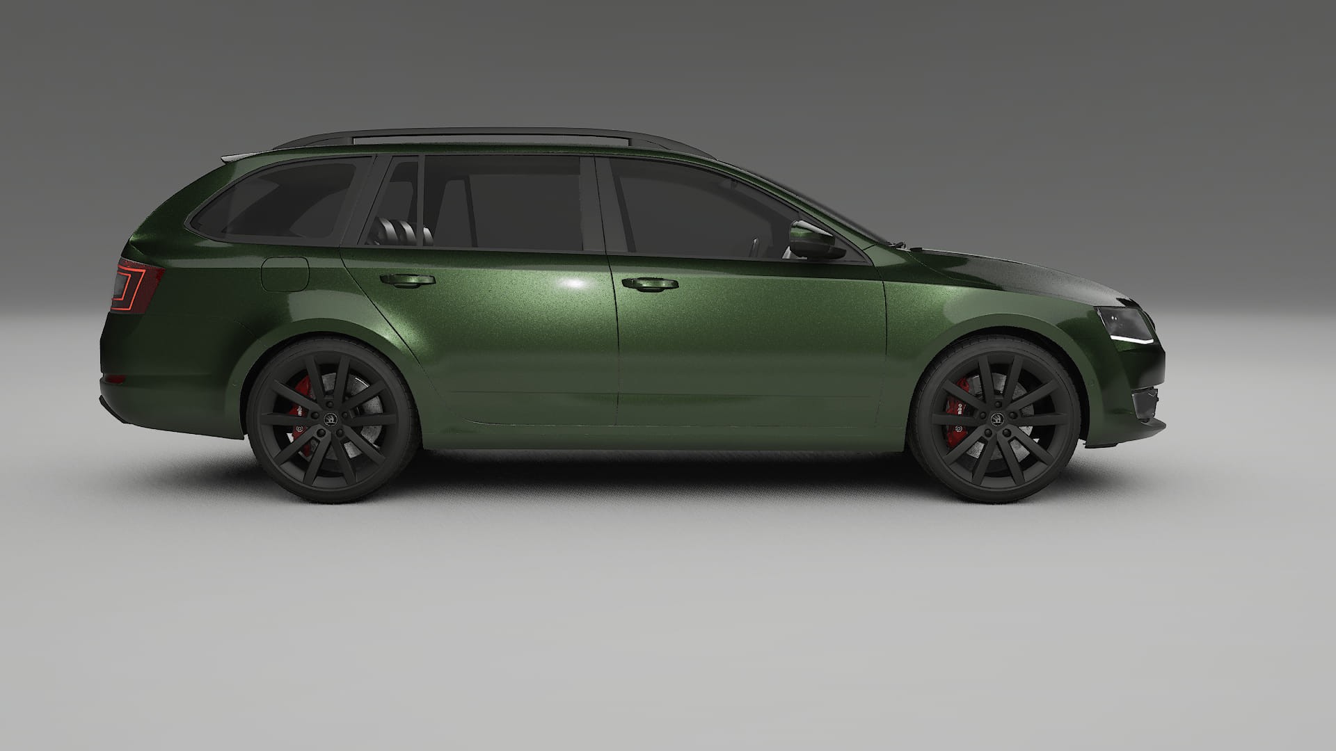 Škoda Octavia combi 5E TPU Lackskyddsfilm | LAGOON Färgskiftande PPF – Komplett Förskuret Kit