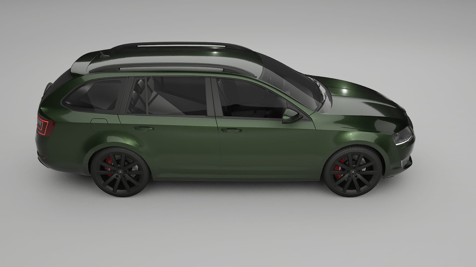 Škoda Octavia combi 5E TPU Lackskyddsfilm | LAGOON Färgskiftande PPF – Komplett Förskuret Kit