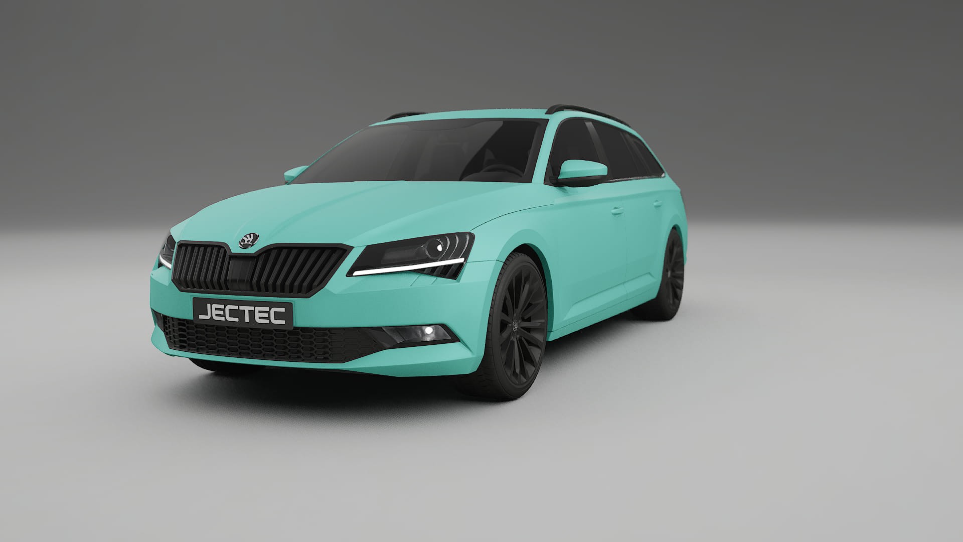 Škoda Superb B8 TPU Lackskyddsfilm | FROST Färgskiftande PPF – Komplett Förskuret Kit