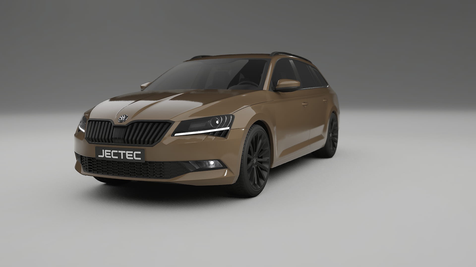 Škoda Superb B8 TPU Lackskyddsfilm | SAHARA Färgskiftande PPF – Komplett Förskuret Kit