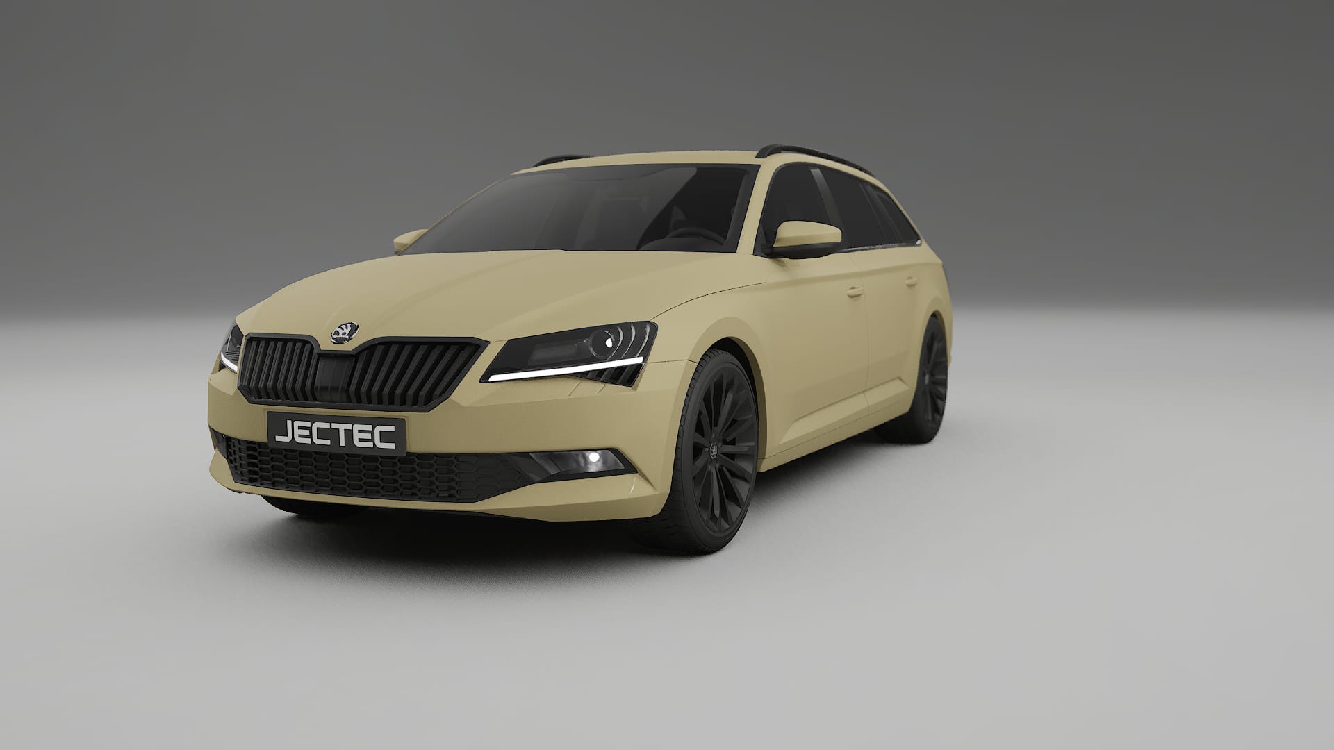 Škoda Superb B8 TPU Lackskyddsfilm | SAND Färgskiftande PPF – Komplett Förskuret Kit