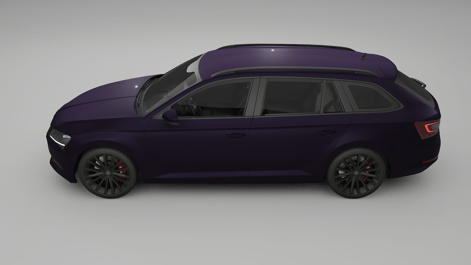 Škoda Superb B8 TPU Lackskyddsfilm | VIOLET Färgskiftande PPF – Komplett Förskuret Kit