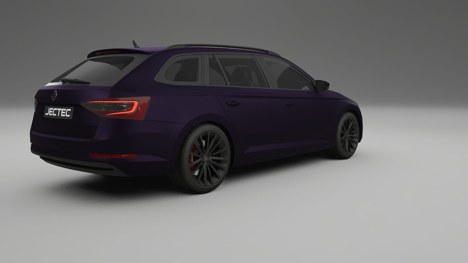 Škoda Superb B8 TPU Lackskyddsfilm | VIOLET Färgskiftande PPF – Komplett Förskuret Kit