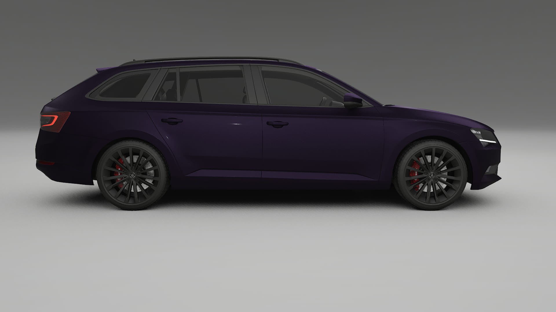 Škoda Superb B8 TPU Lackskyddsfilm | VIOLET Färgskiftande PPF – Komplett Förskuret Kit
