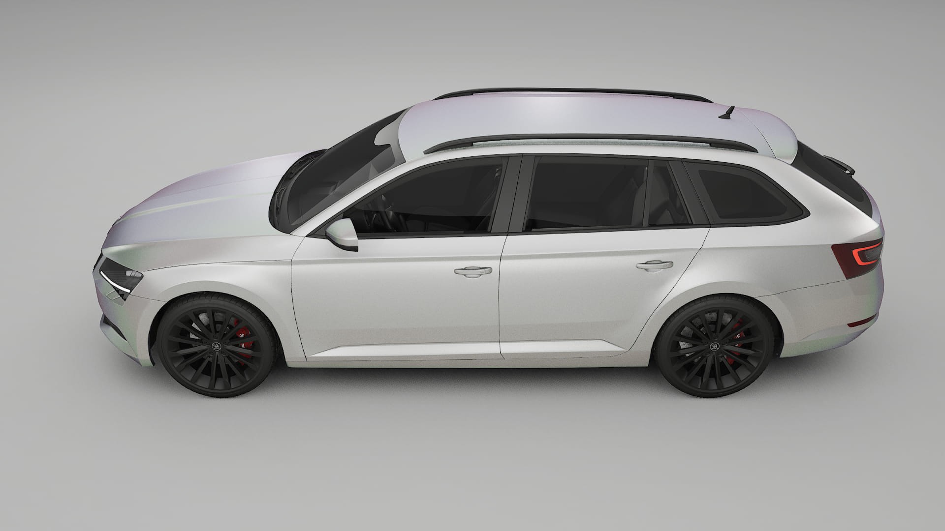 Škoda Superb B8 TPU Lackskyddsfilm | NEBULA Färgskiftande PPF – Komplett Förskuret Kit