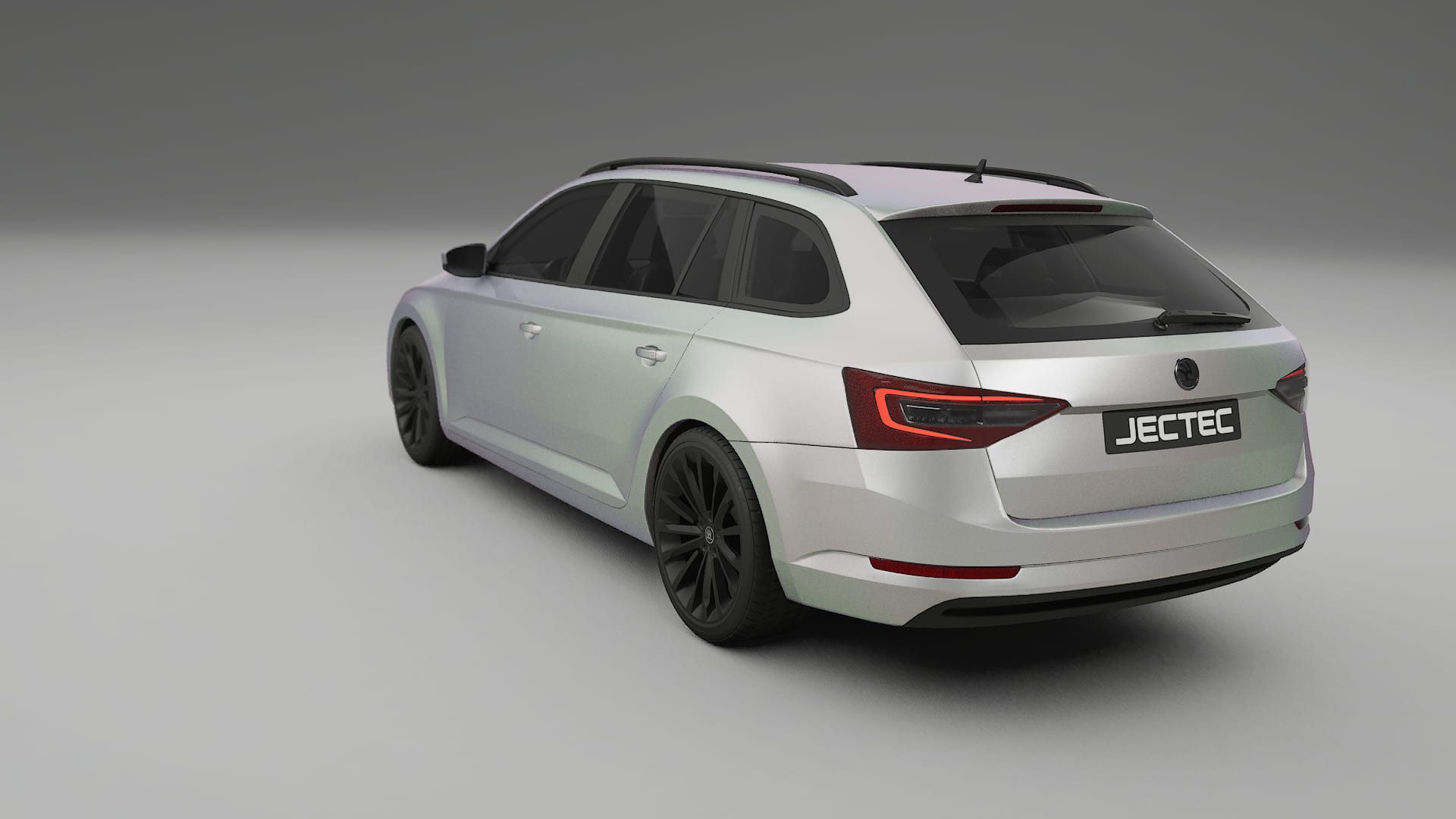 Škoda Superb B8 TPU Lackskyddsfilm | NEBULA Färgskiftande PPF – Komplett Förskuret Kit