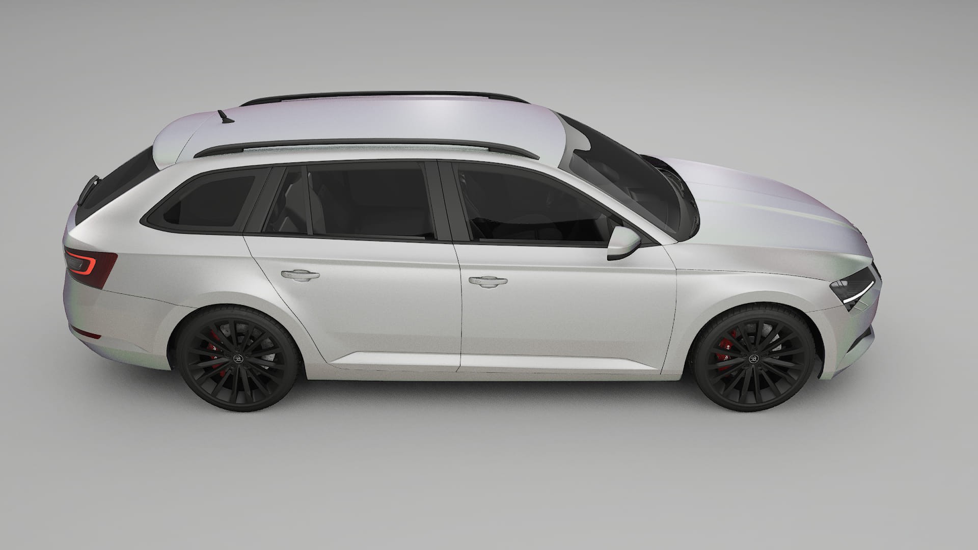 Škoda Superb B8 TPU Lackskyddsfilm | NEBULA Färgskiftande PPF – Komplett Förskuret Kit