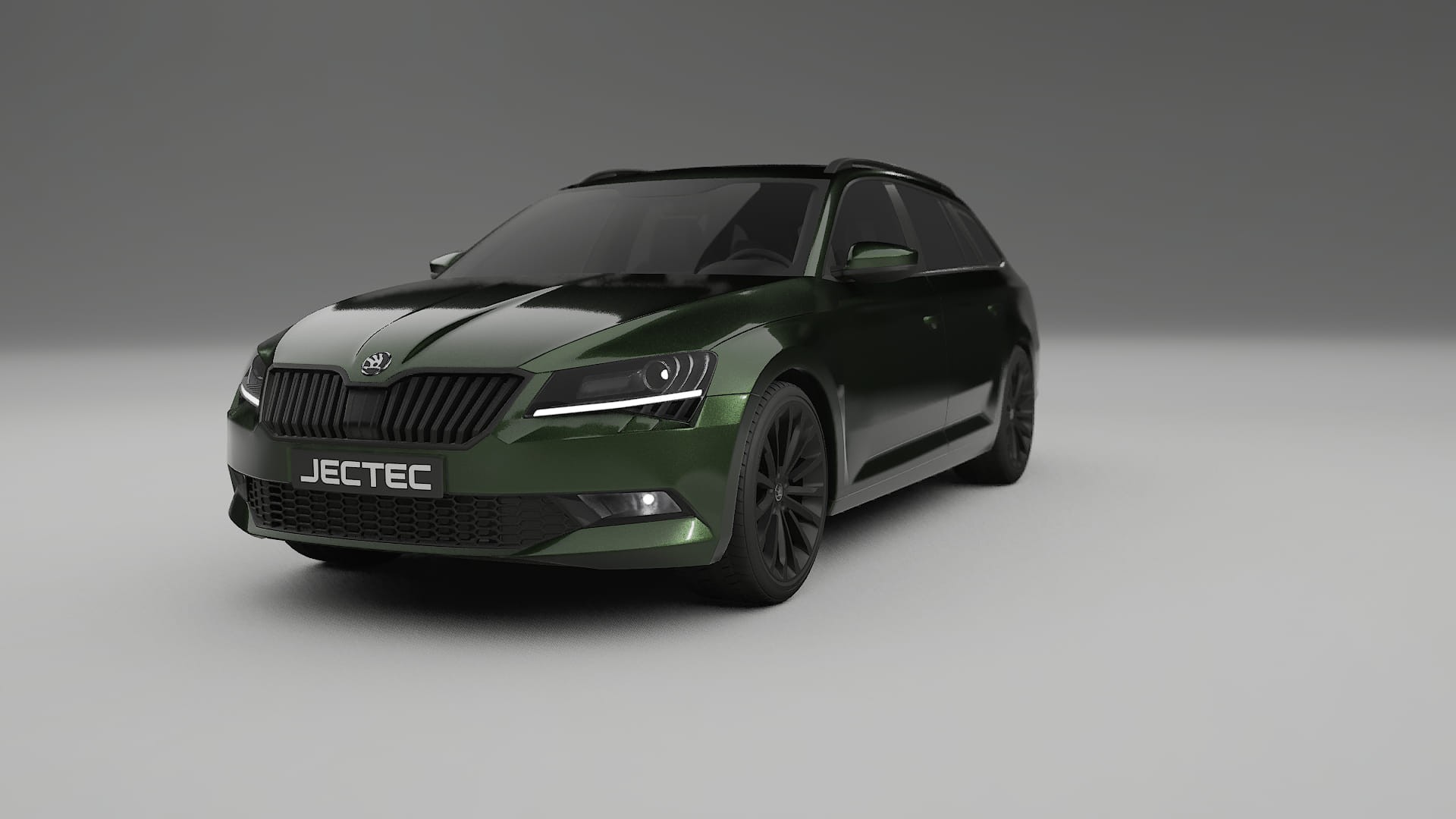 Škoda Superb B8 TPU Lackskyddsfilm | LAGOON Färgskiftande PPF – Komplett Förskuret Kit