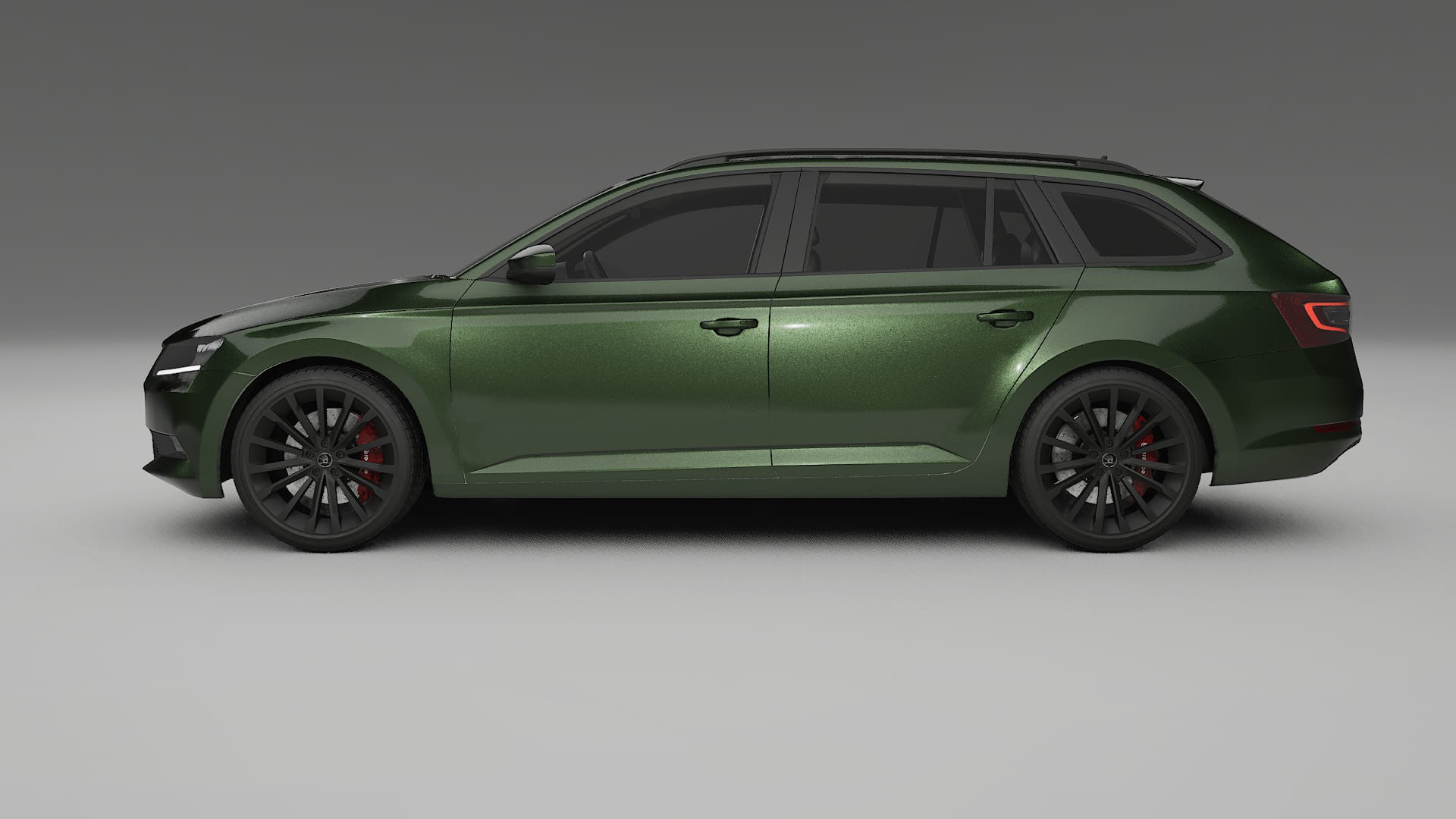 Škoda Superb B8 TPU Lackskyddsfilm | LAGOON Färgskiftande PPF – Komplett Förskuret Kit