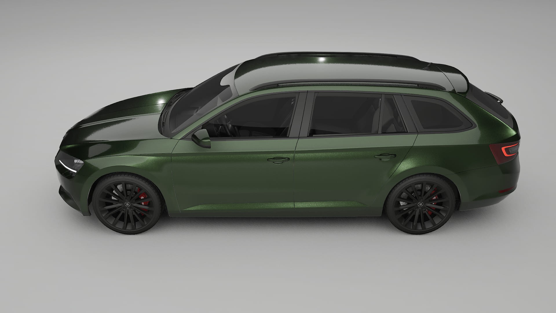 Škoda Superb B8 TPU Lackskyddsfilm | LAGOON Färgskiftande PPF – Komplett Förskuret Kit