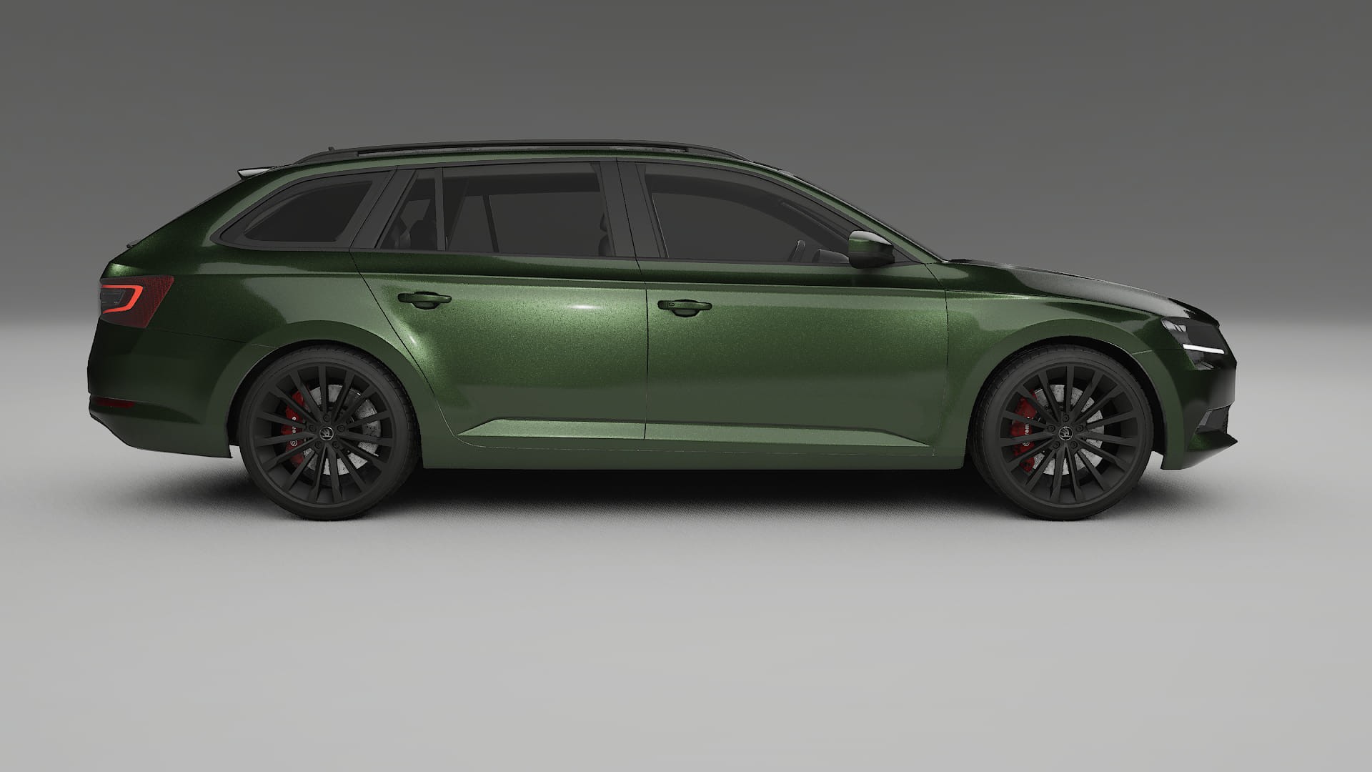 Škoda Superb B8 TPU Lackskyddsfilm | LAGOON Färgskiftande PPF – Komplett Förskuret Kit