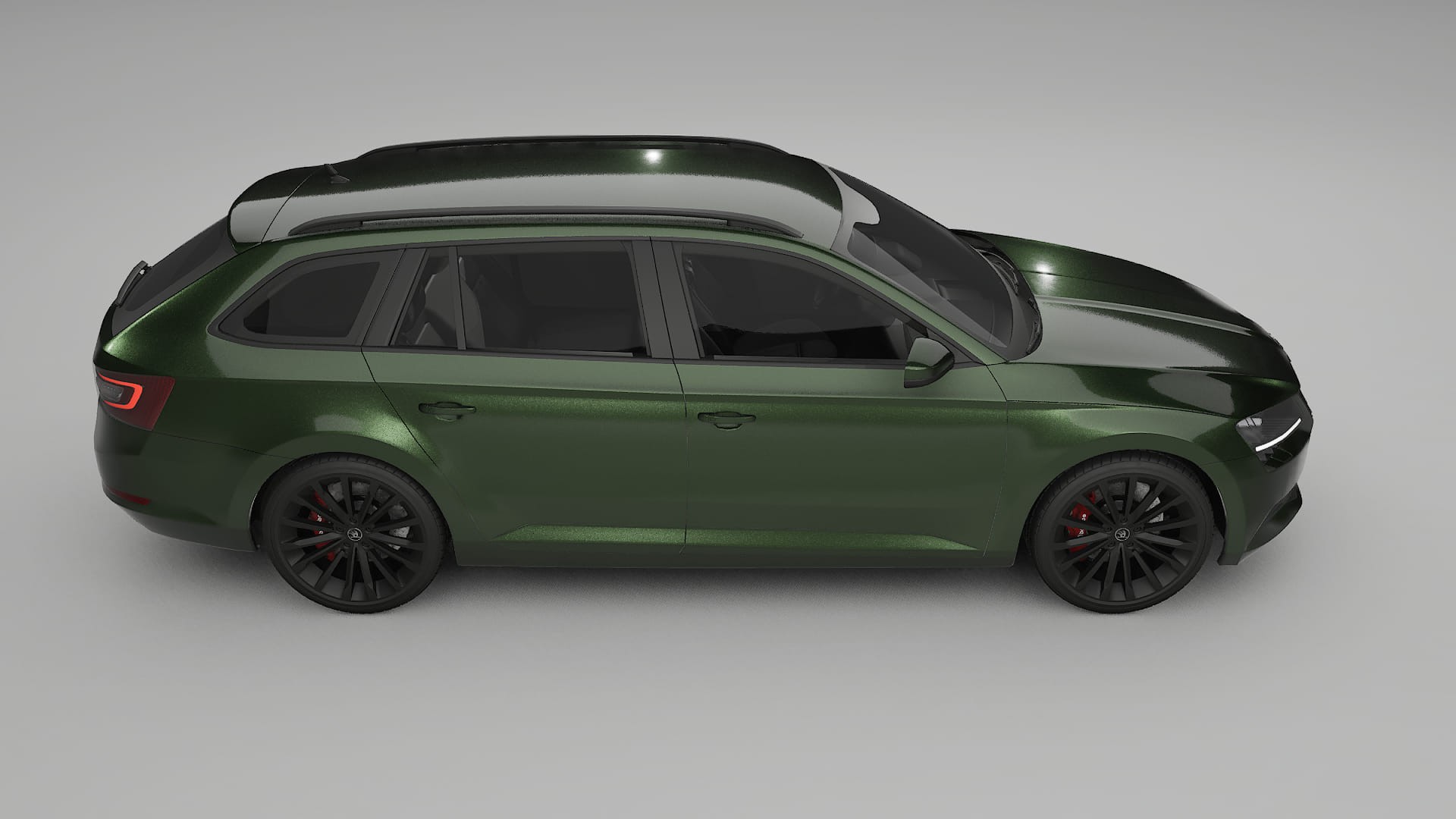 Škoda Superb B8 TPU Lackskyddsfilm | LAGOON Färgskiftande PPF – Komplett Förskuret Kit