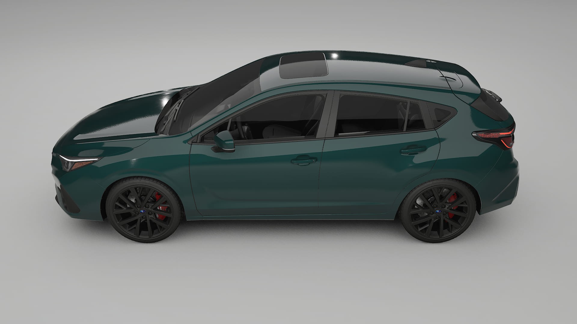 Subaru Impreza GU TPU Lackskyddsfilm | INFERNO Färgskiftande PPF – Komplett Förskuret Kit