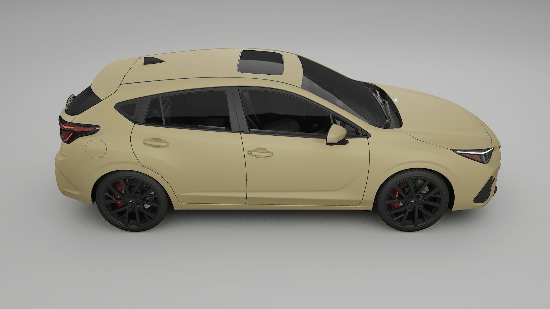 Subaru Impreza GU TPU Lackskyddsfilm | SAND Färgskiftande PPF – Komplett Förskuret Kit